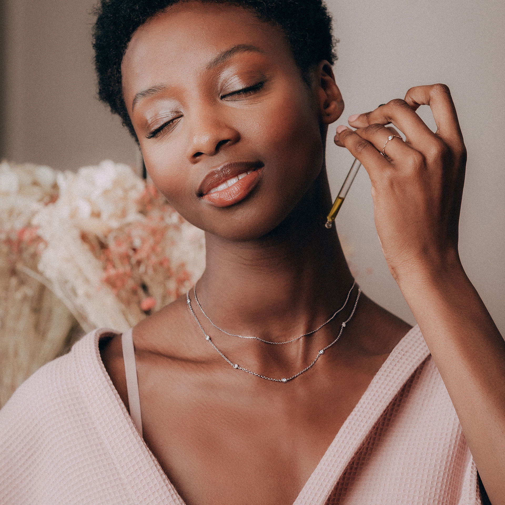 Collier Blossom 9 Diamants