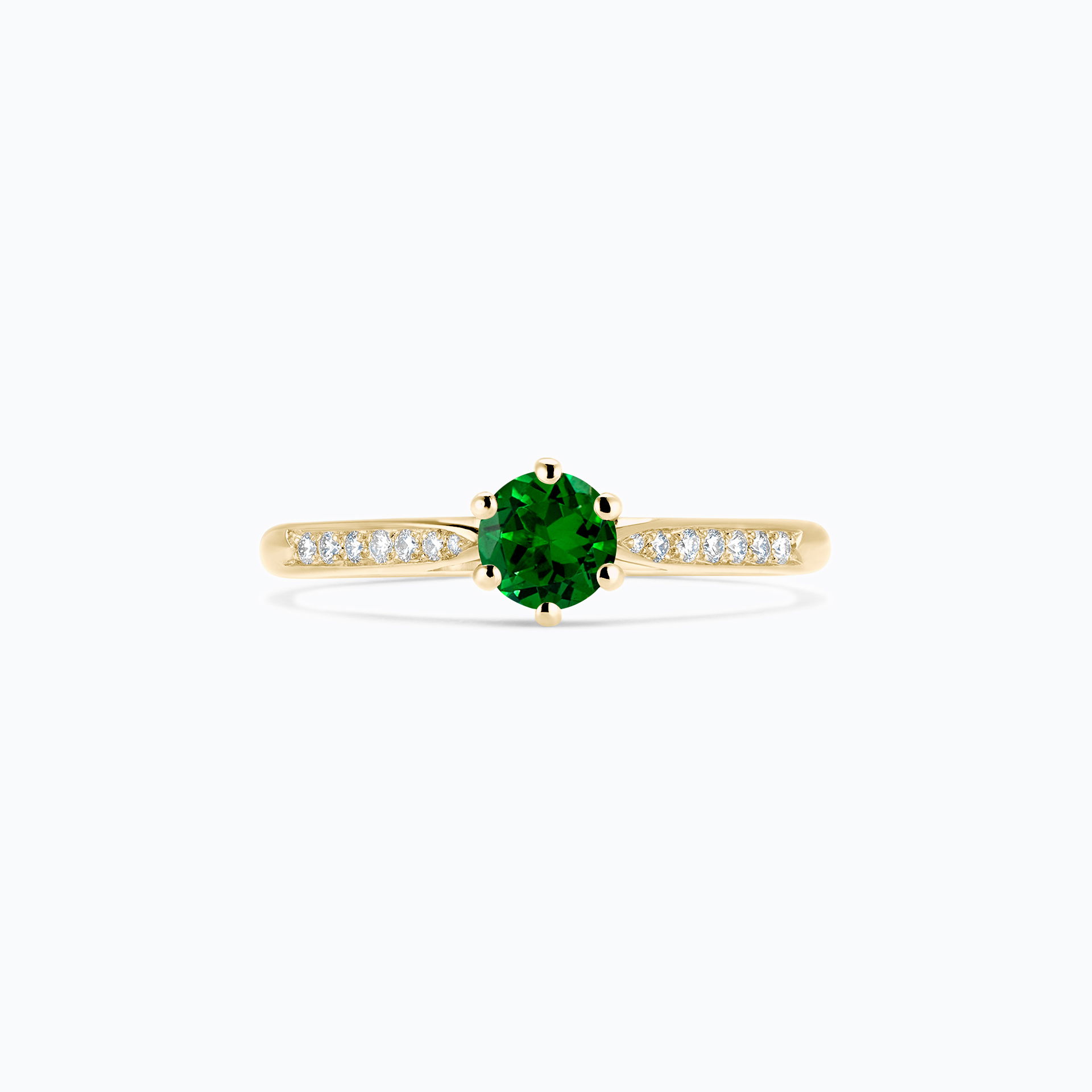 Solitaire Pavé Félicia Tsavorite