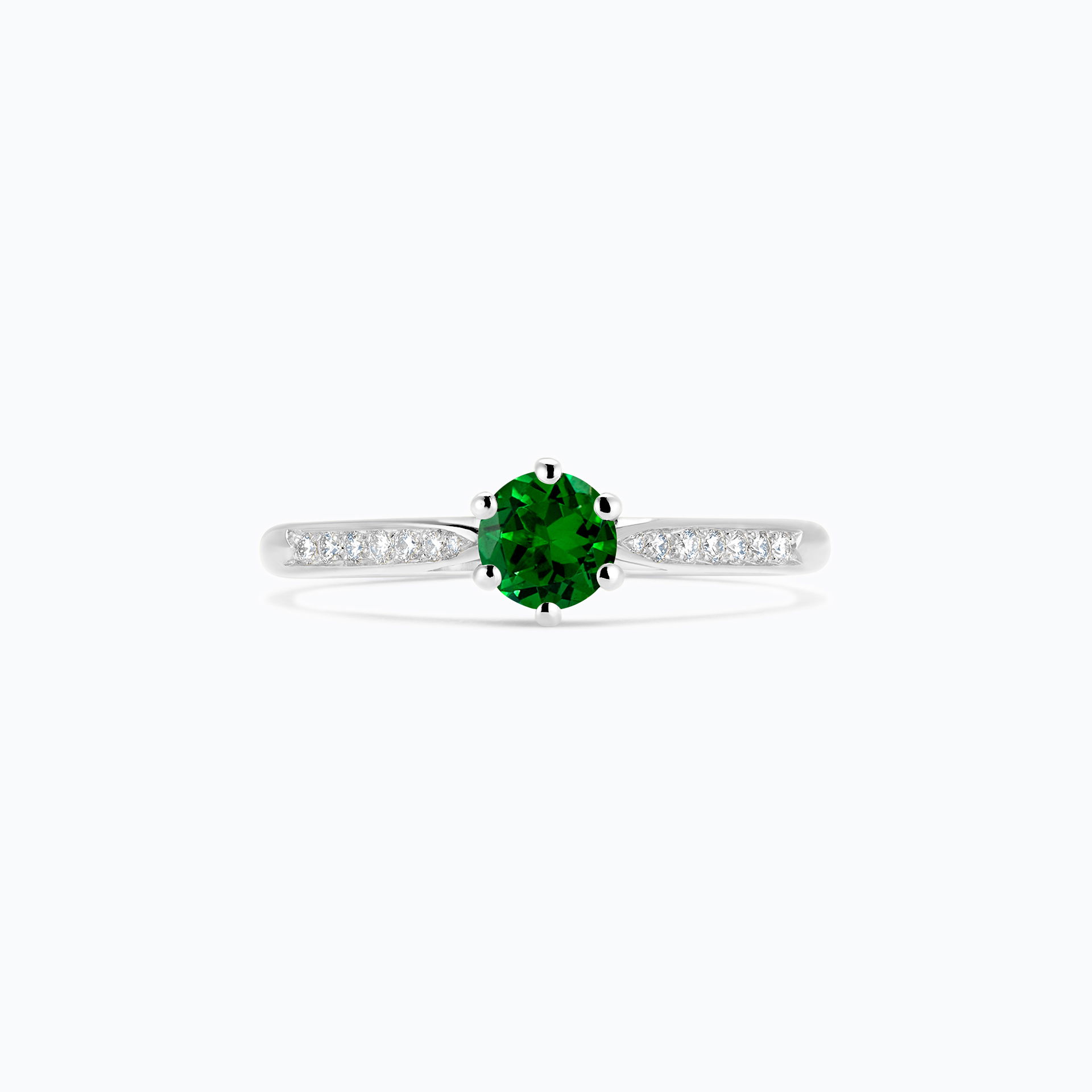 Solitaire Pavé Félicia Tsavorite