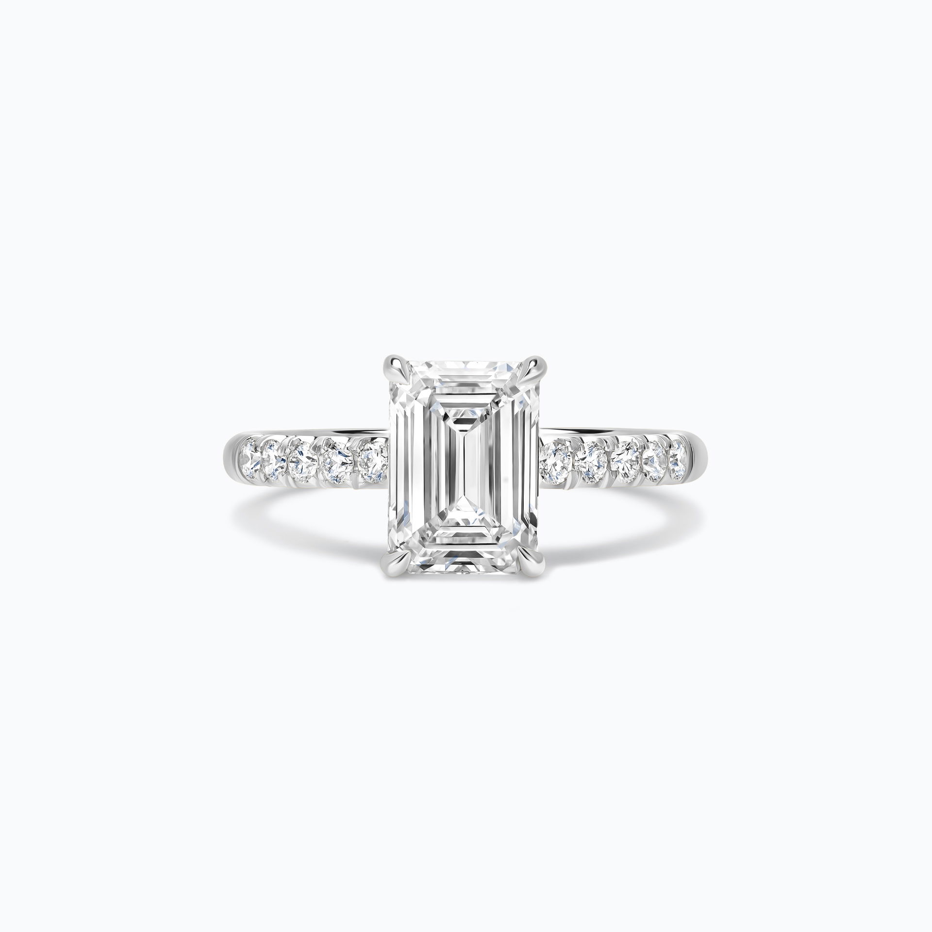 Solitaire Pavé Réglisse Diamant de Synthèse