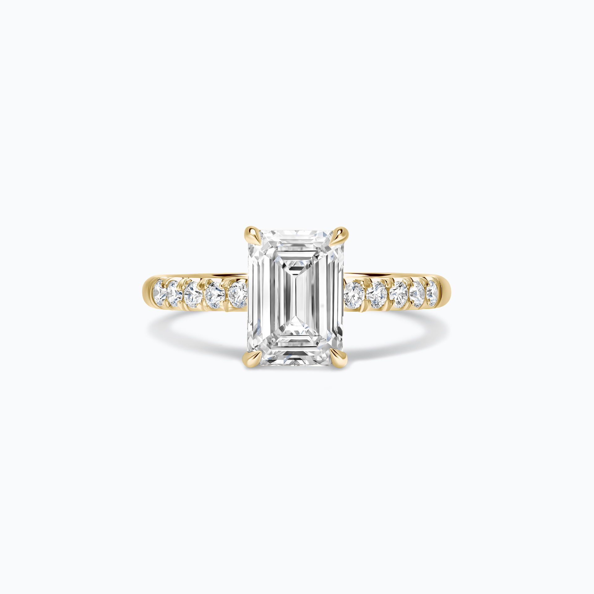Solitaire Pavé Réglisse Diamant de Synthèse