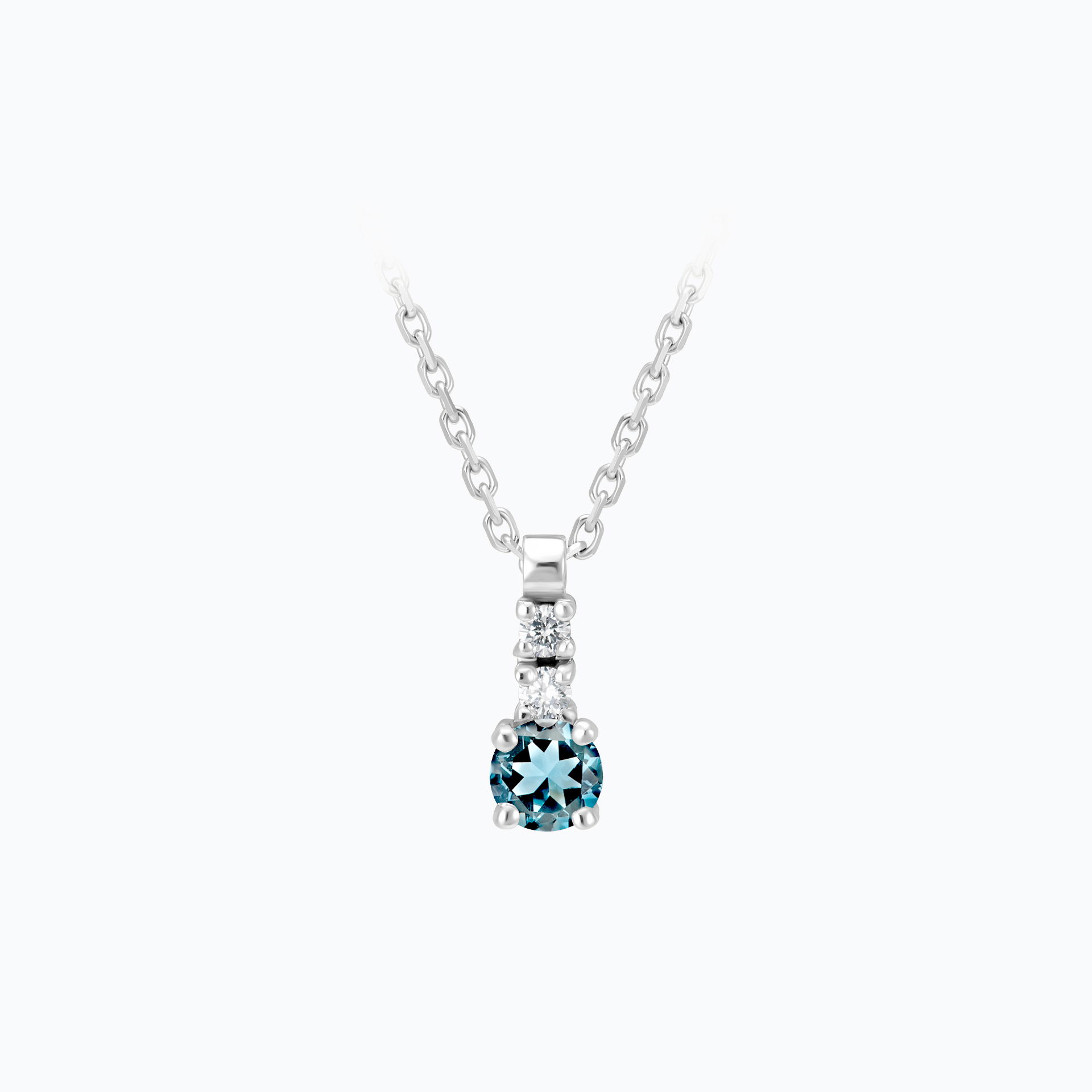 Collier Cosmos Aigue-Marine