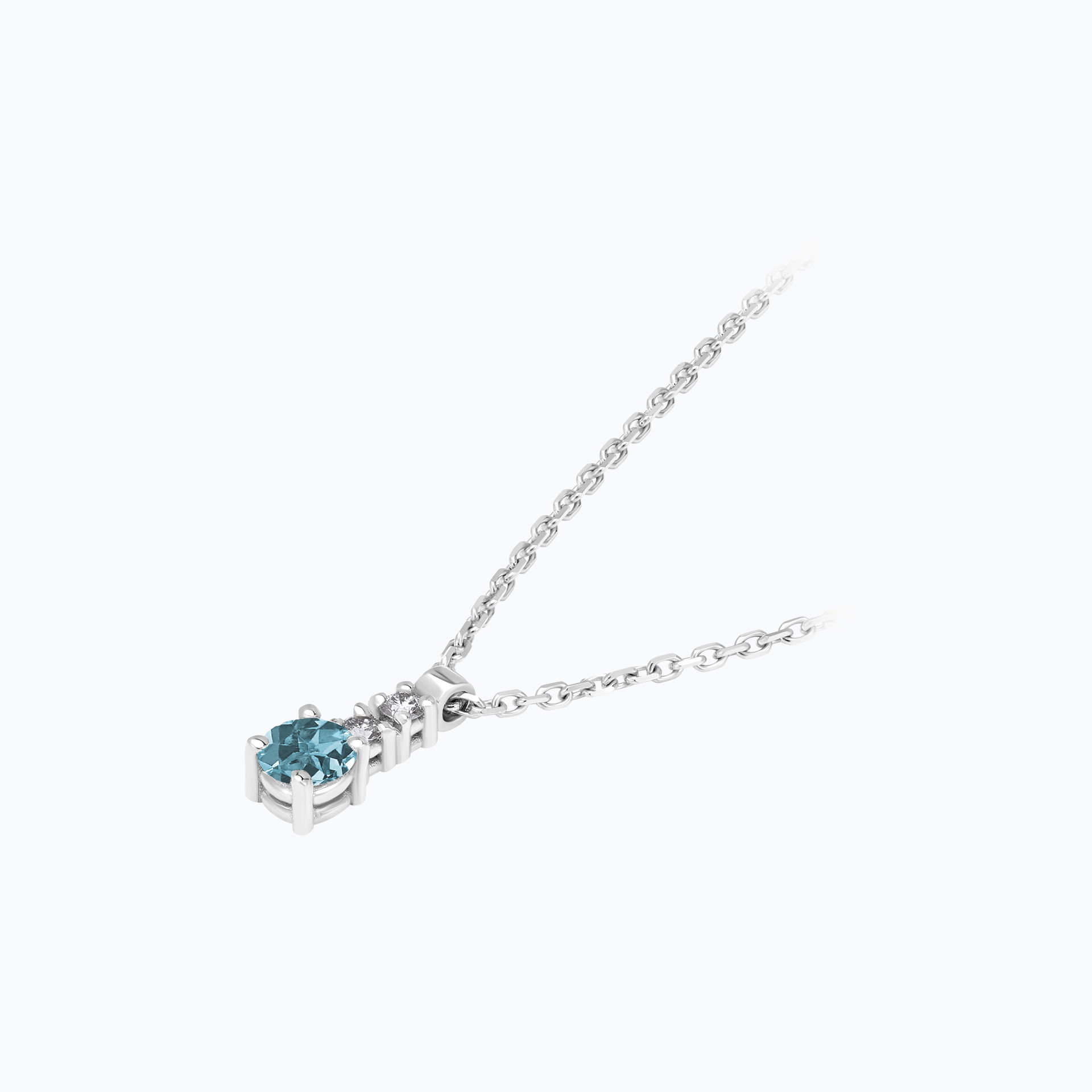 Collier Cosmos Aigue-Marine