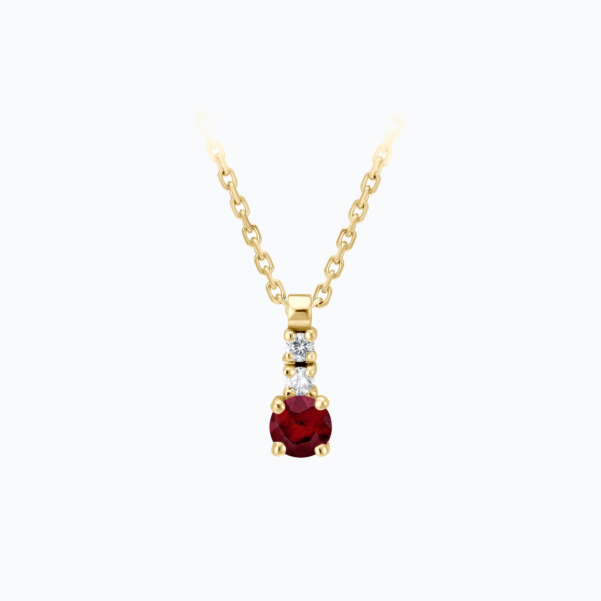 Collier Cosmos Rubis
