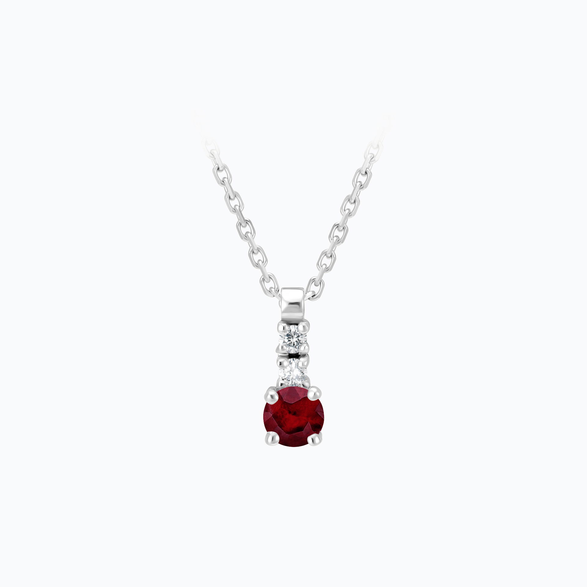 Collier Cosmos Rubis