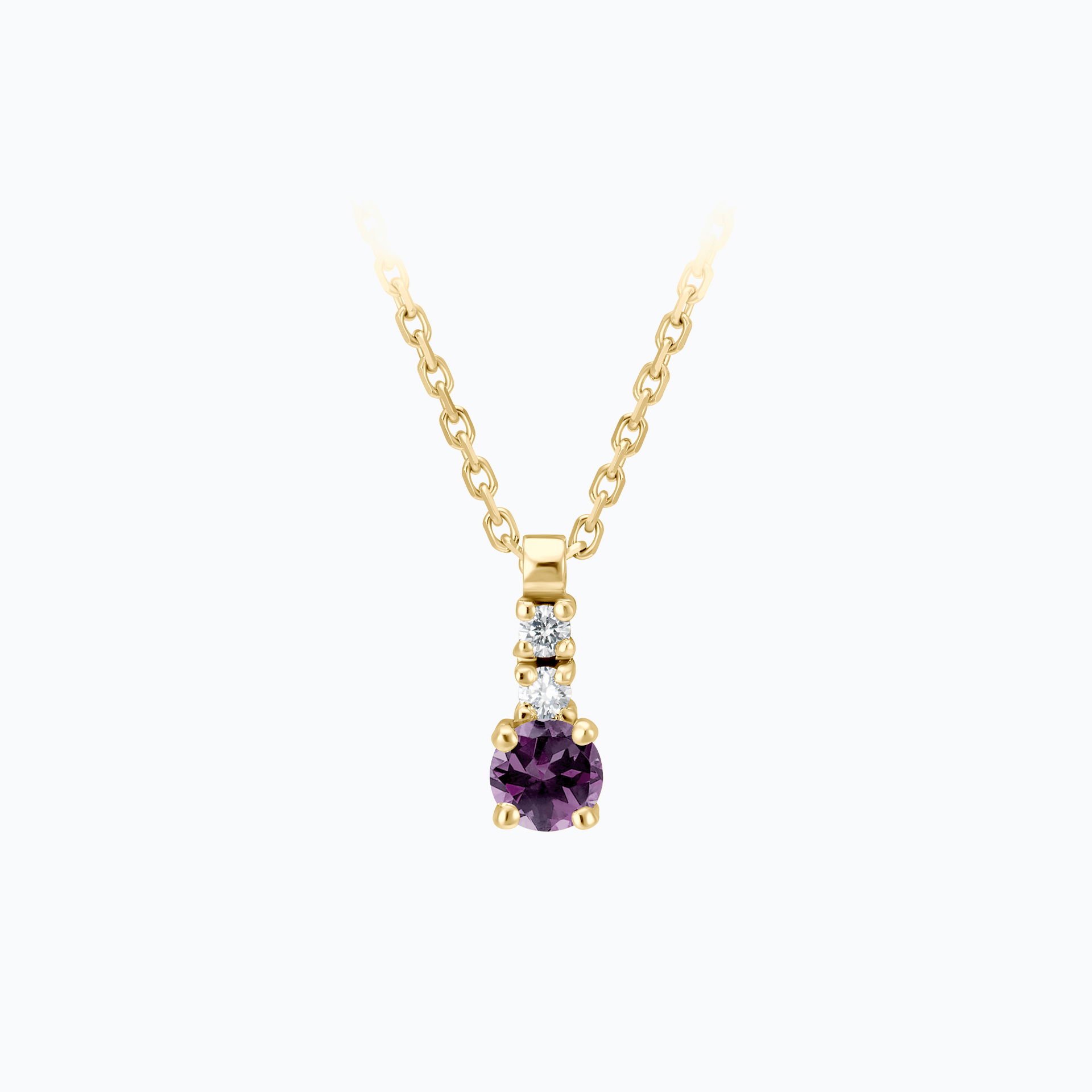 Collier Cosmos Saphir Violet