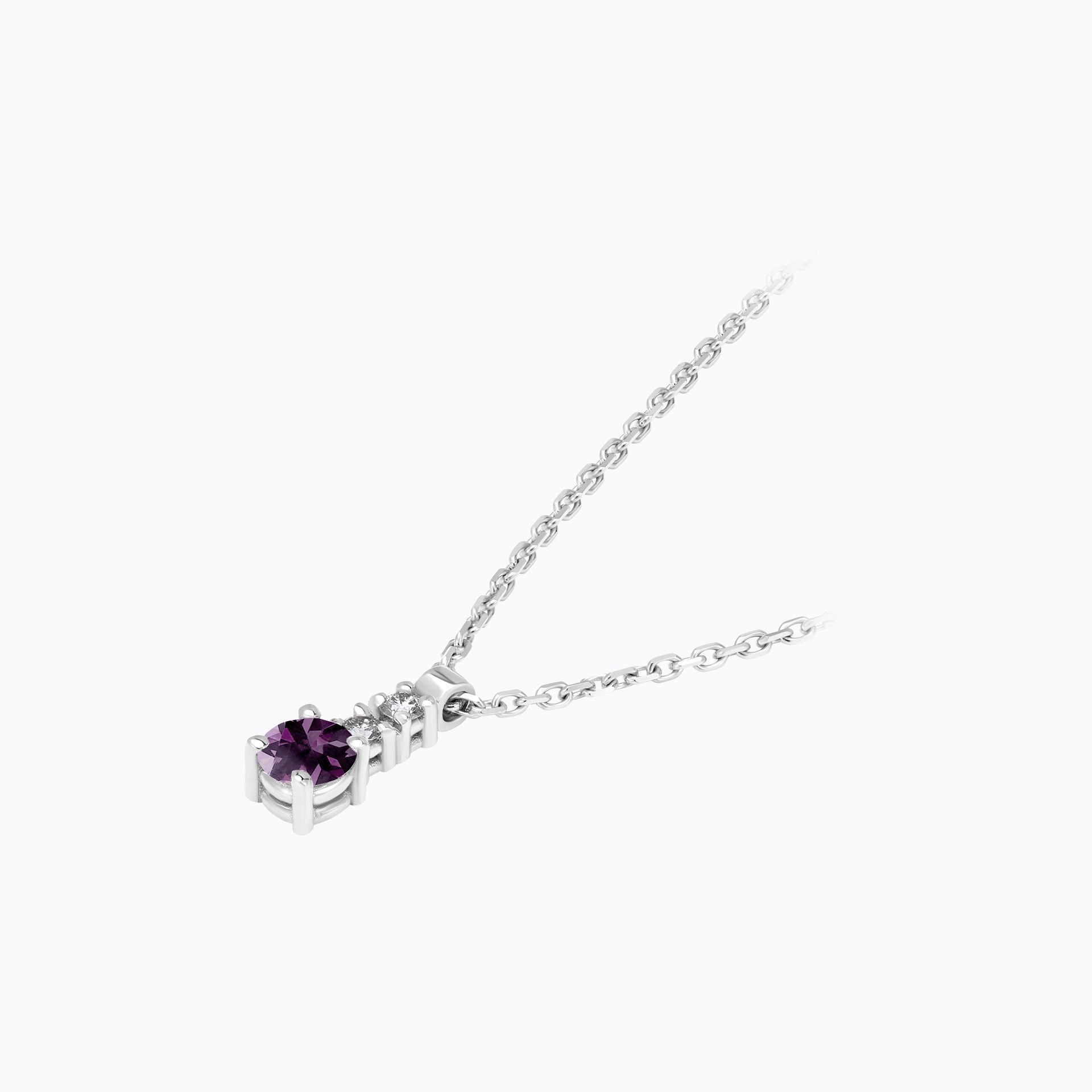 Collier Cosmos Saphir Violet