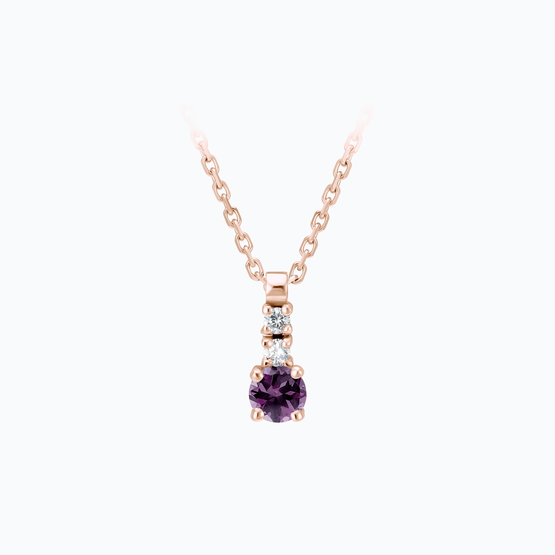 Collier Cosmos Saphir Violet