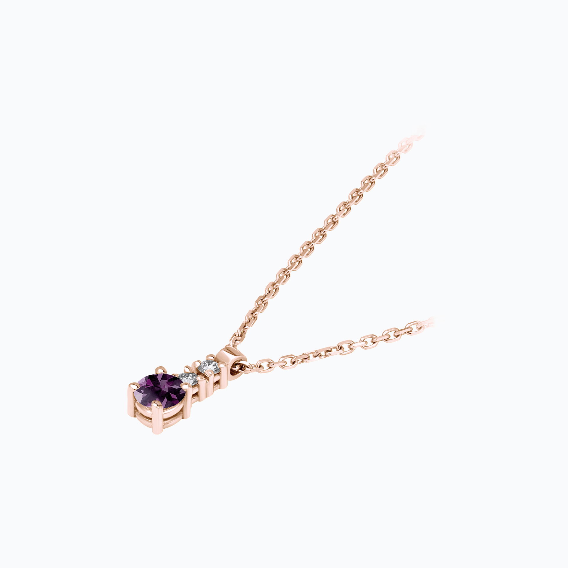 Collier Cosmos Saphir Violet