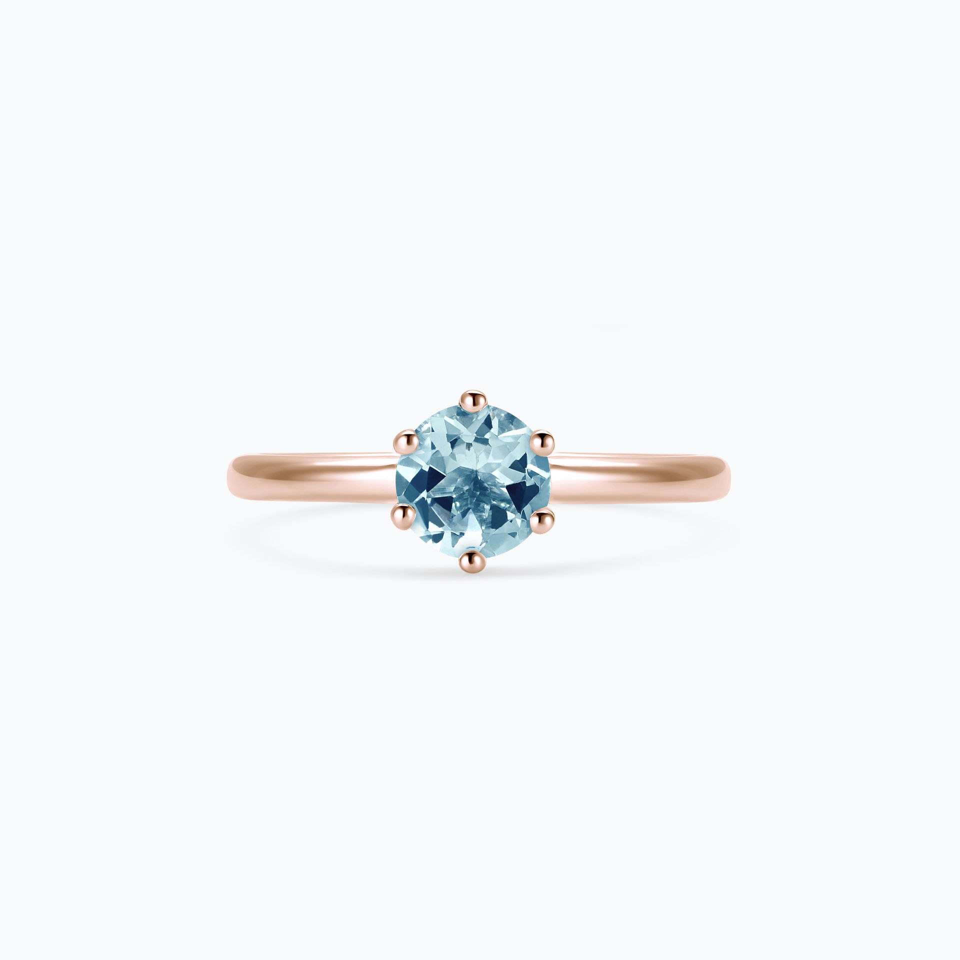 Solitaire Magnolia Aigue-Marine