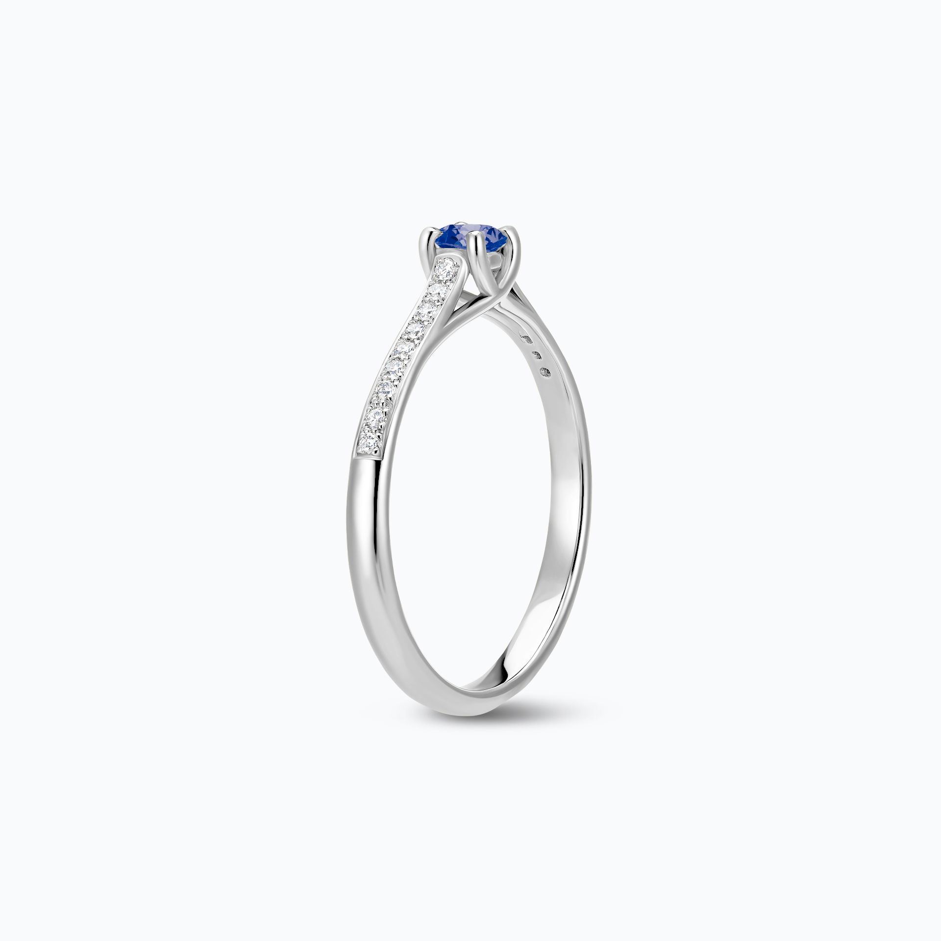 Solitaire Pavé Fanny Tanzanite 3.5 mm