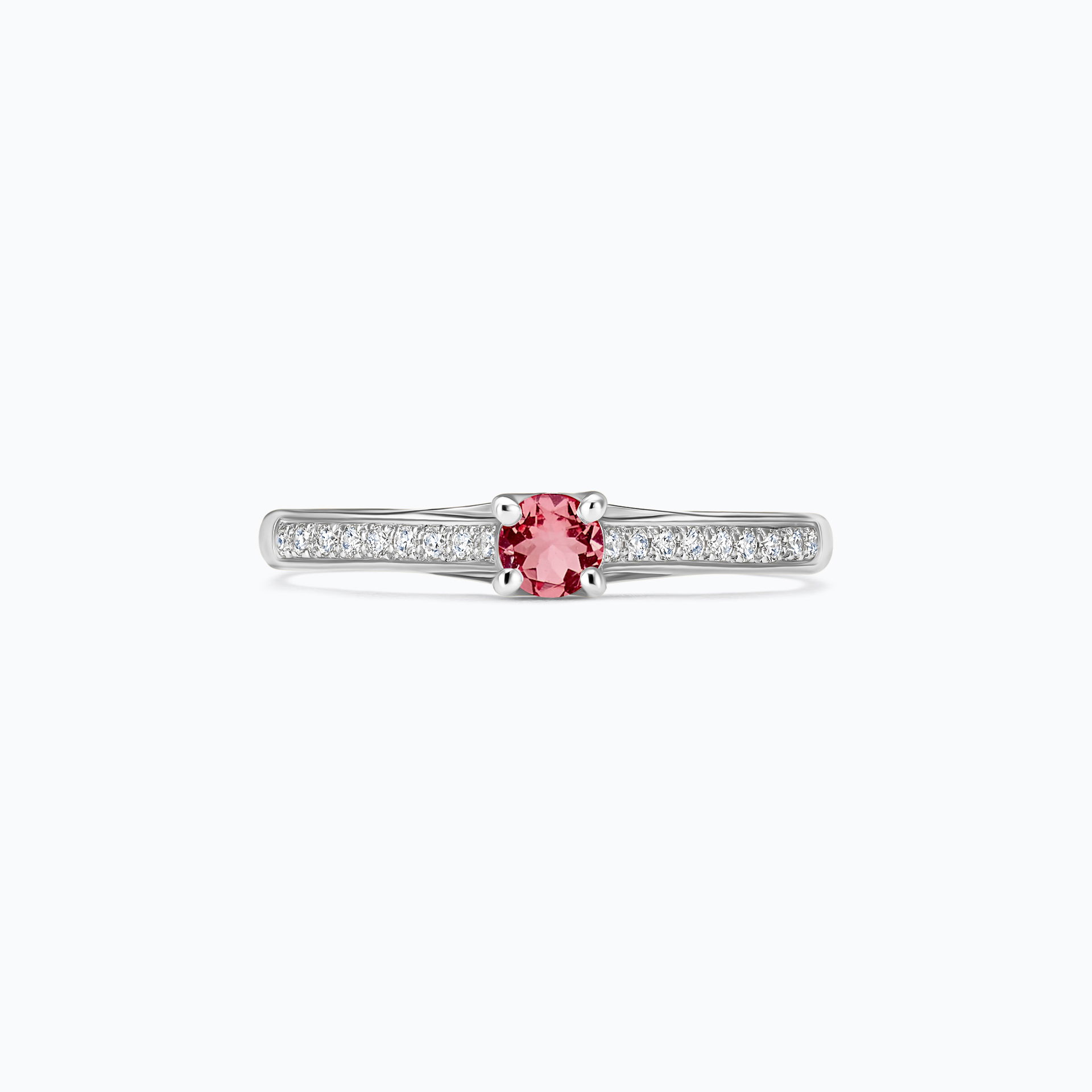 Solitaire Pavé Fanny Tourmaline 3.5 mm