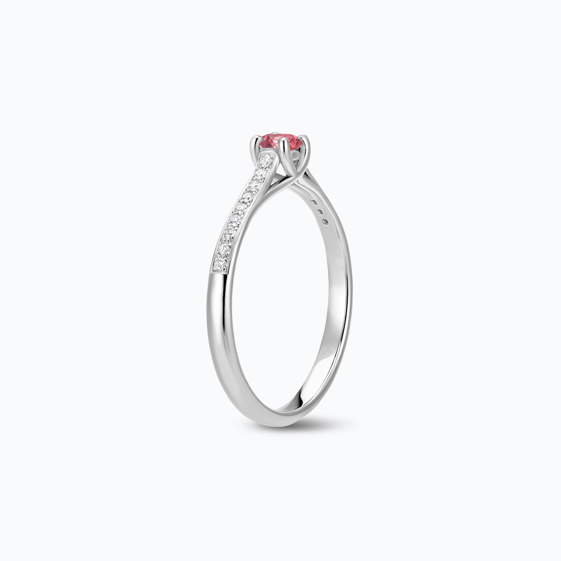 Solitaire Pavé Fanny Tourmaline 3.5 mm