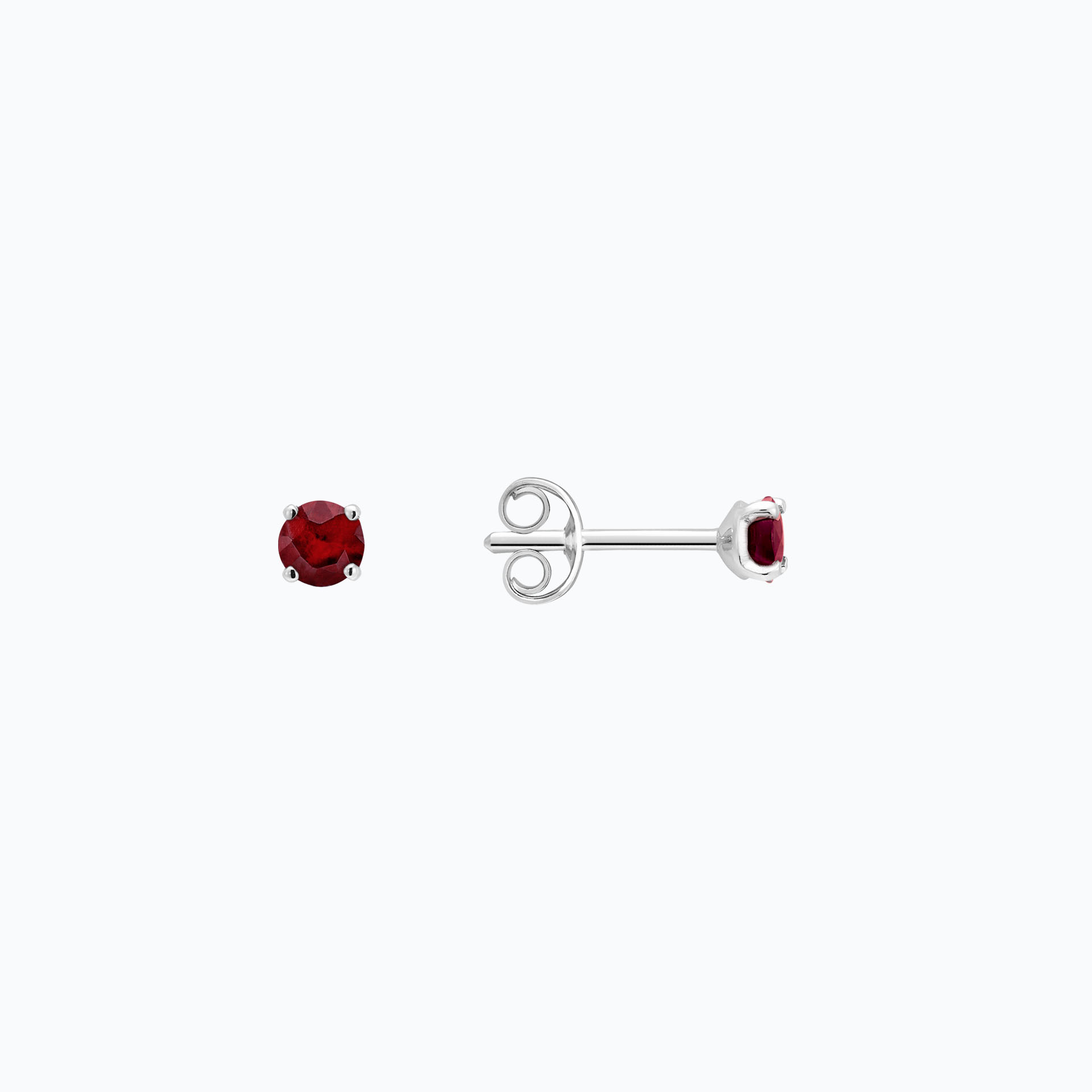 Boucles Alva Rubis 3.5 mm