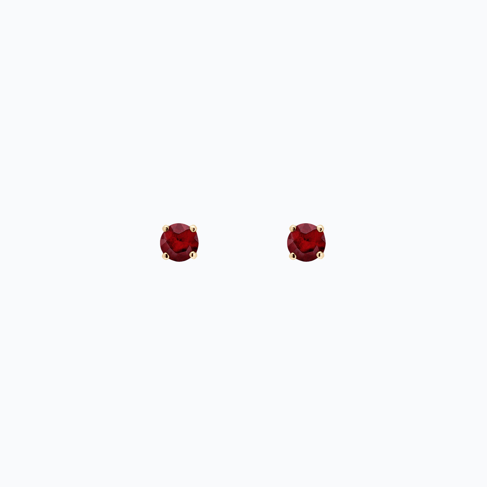 Boucles Alva Rubis 3.5 mm