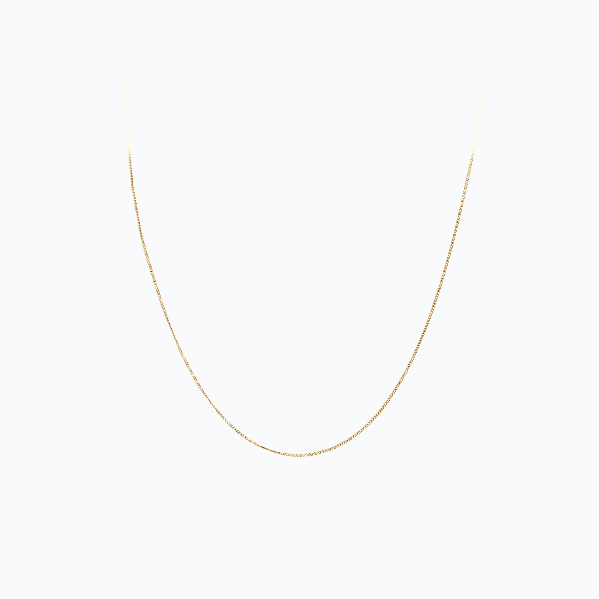 Chaine Gourmette Diamantée 1.00 mm 40 cm