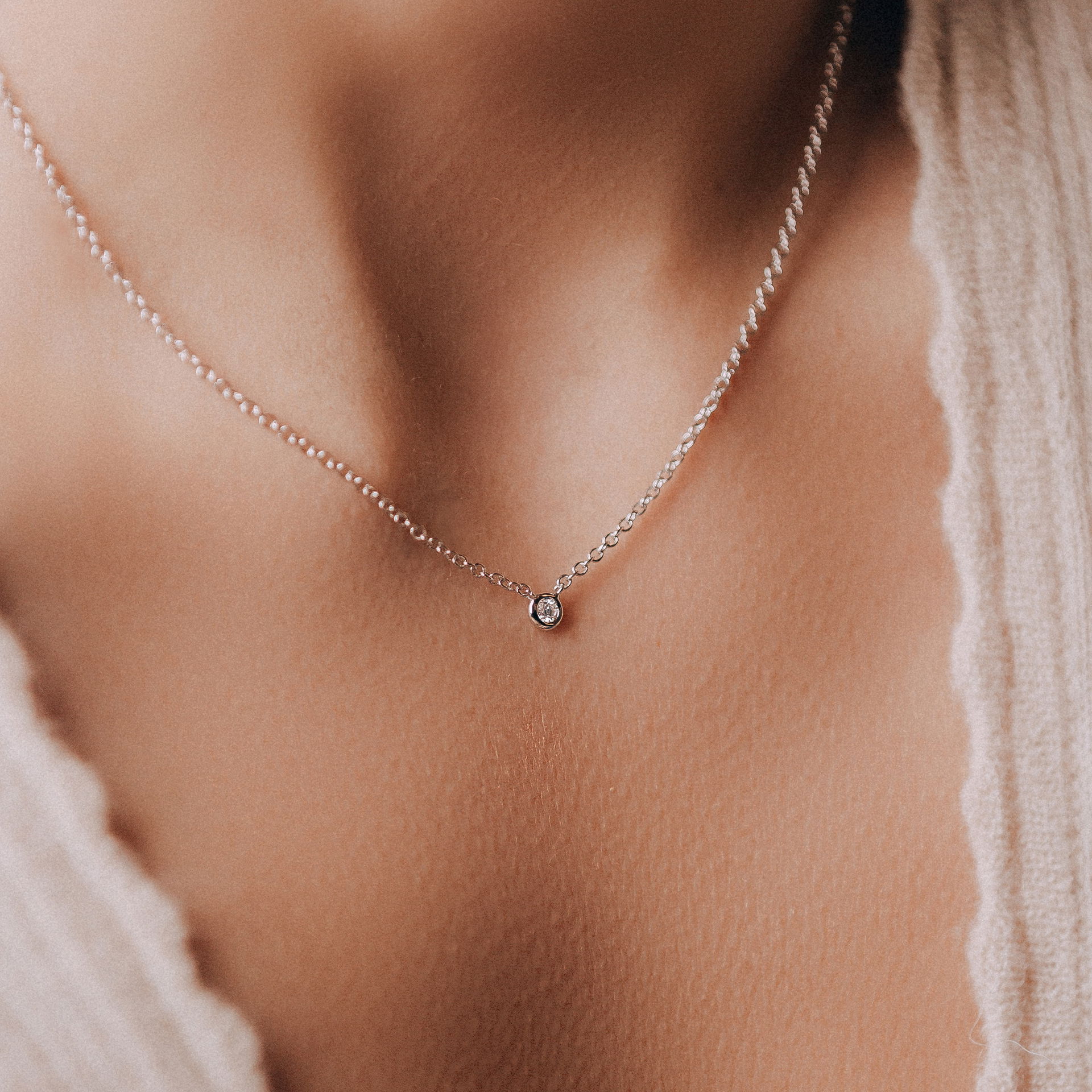 Collier Blossom 1 Diamant de Synthèse