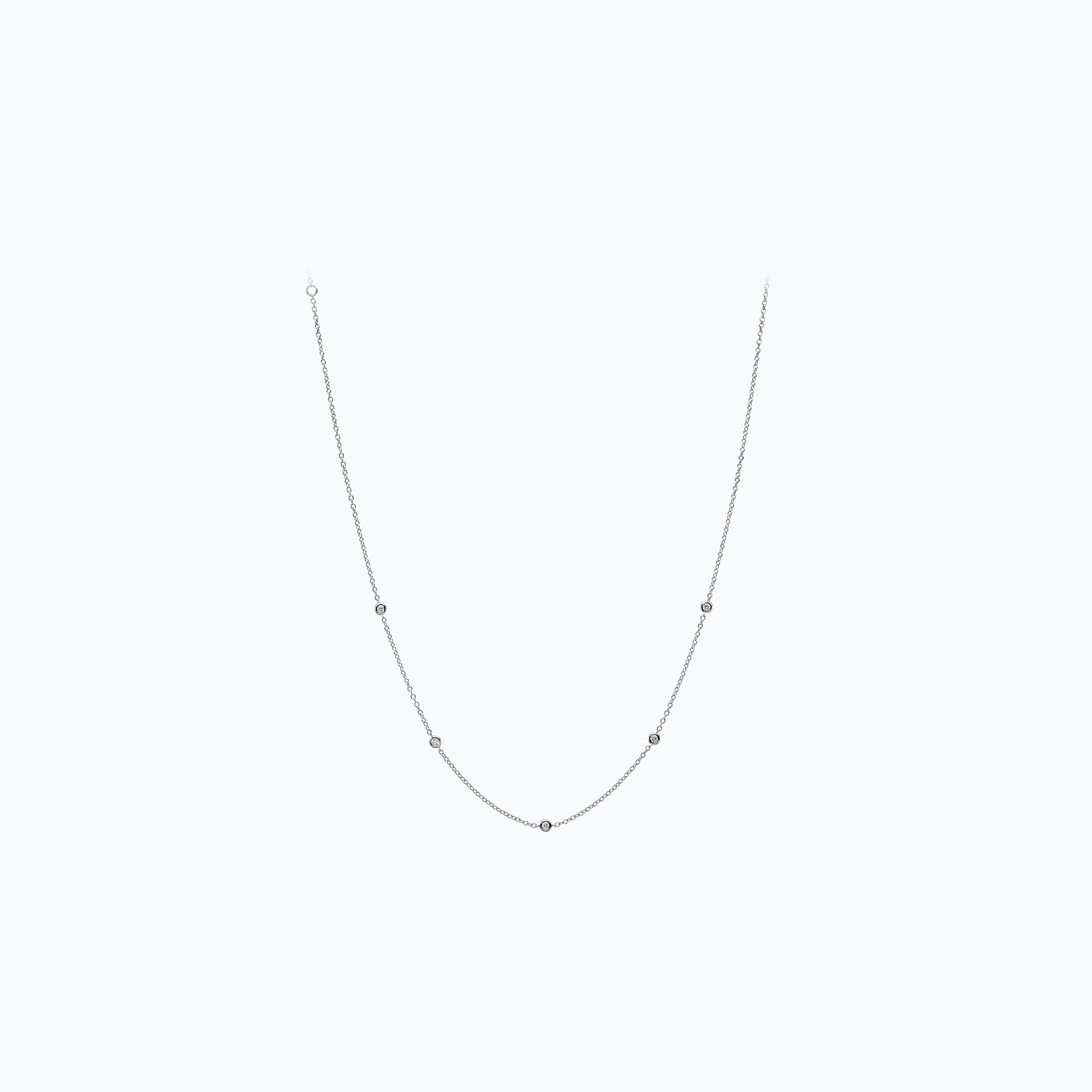 Collier Blossom 5 Diamants de Synthèse