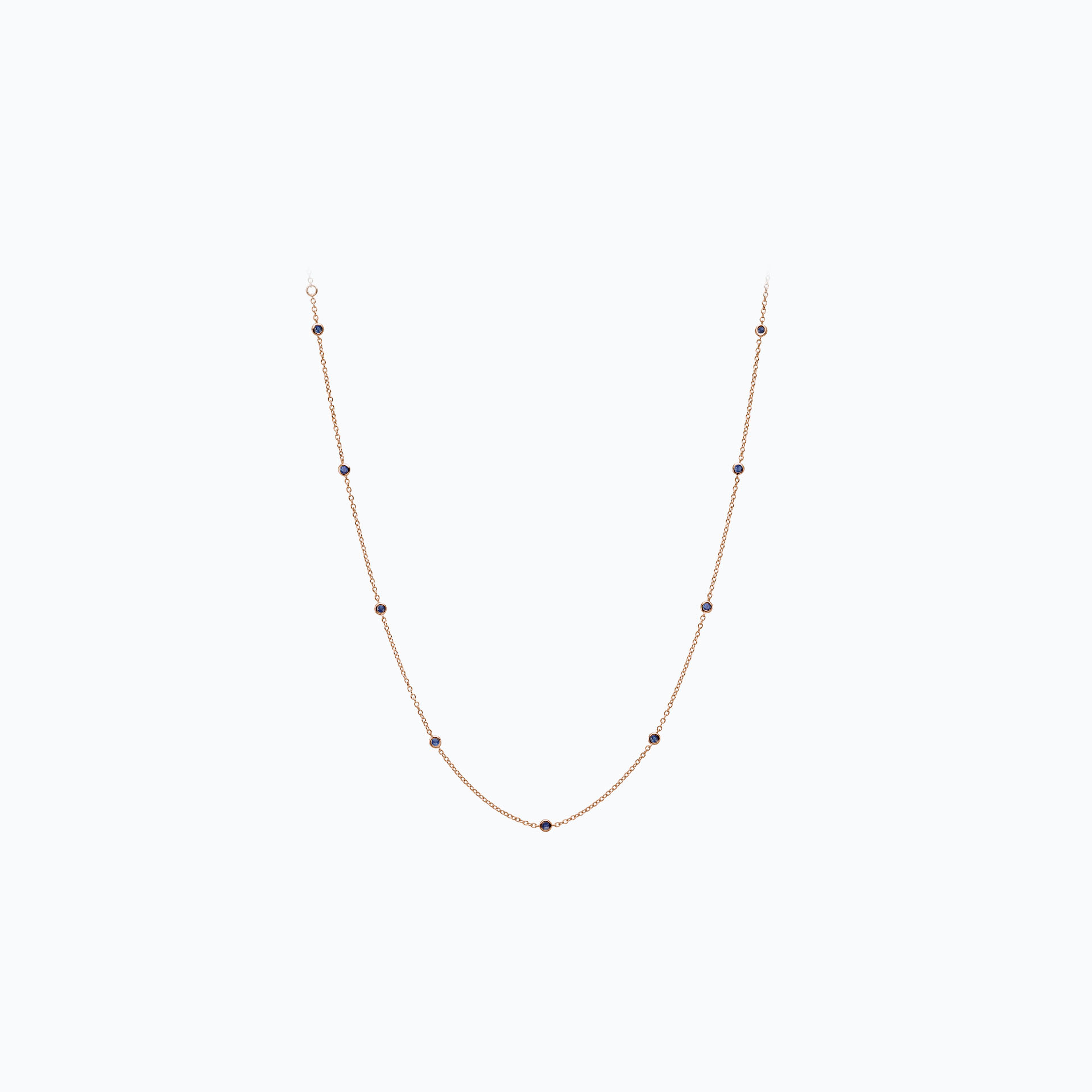 Collier Blossom 9 Saphirs