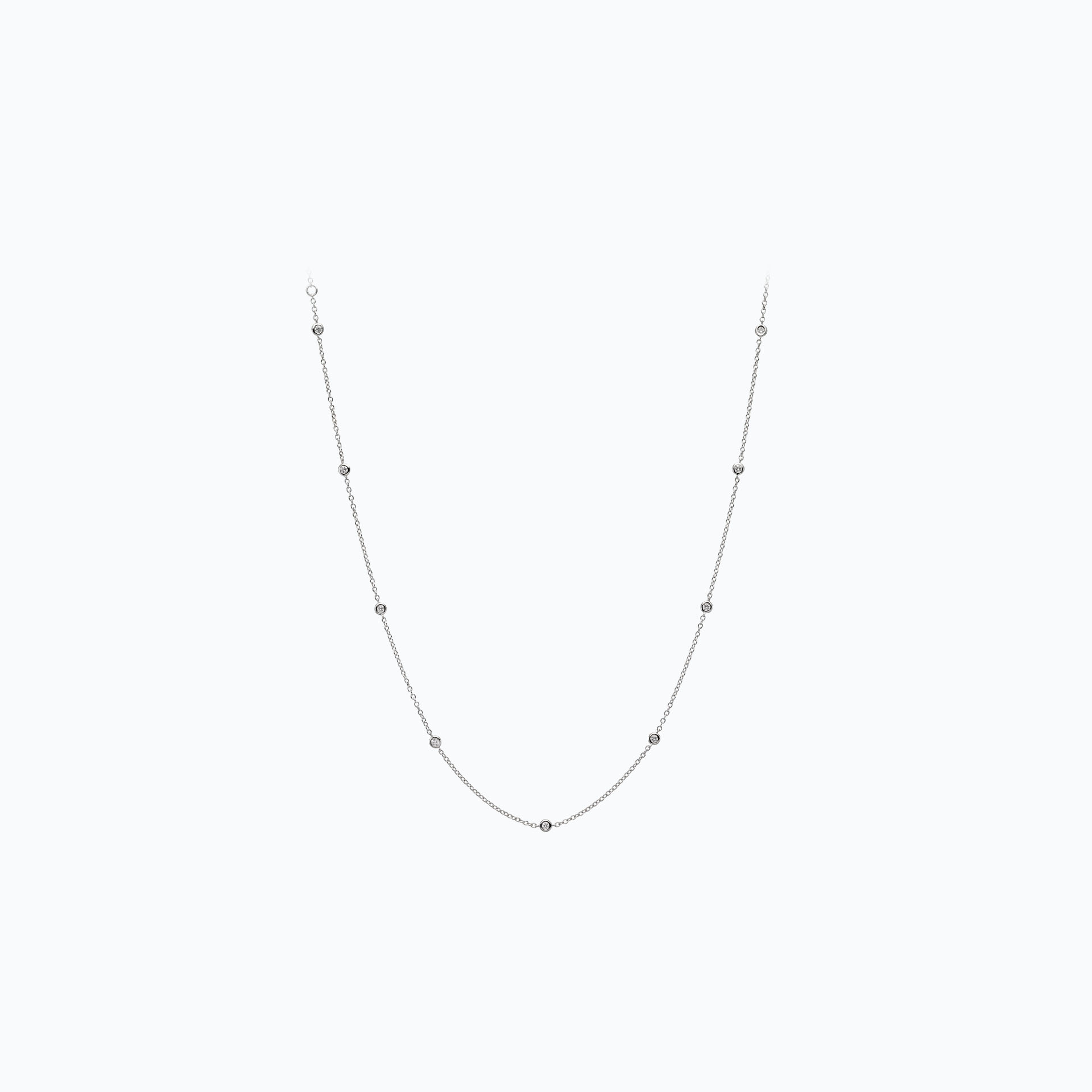 Collier Blossom 9 Diamants de Synthèse