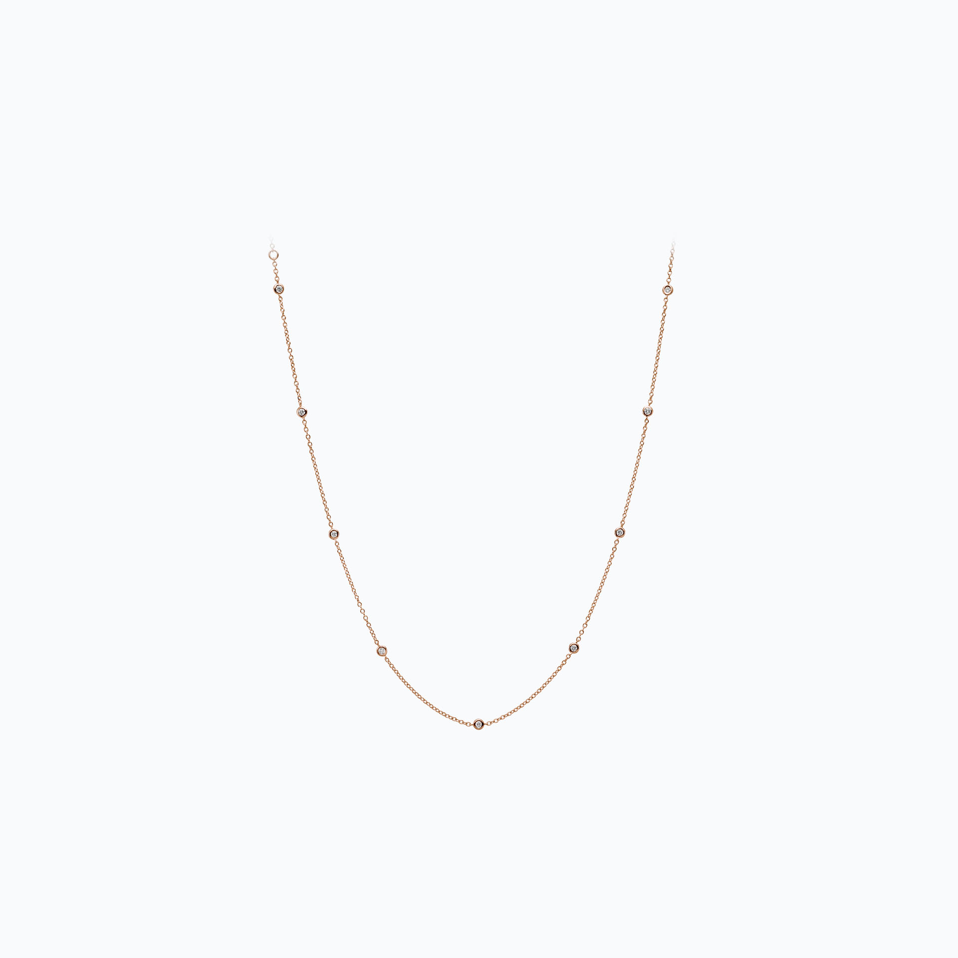 Collier Blossom 9 Diamants de Synthèse