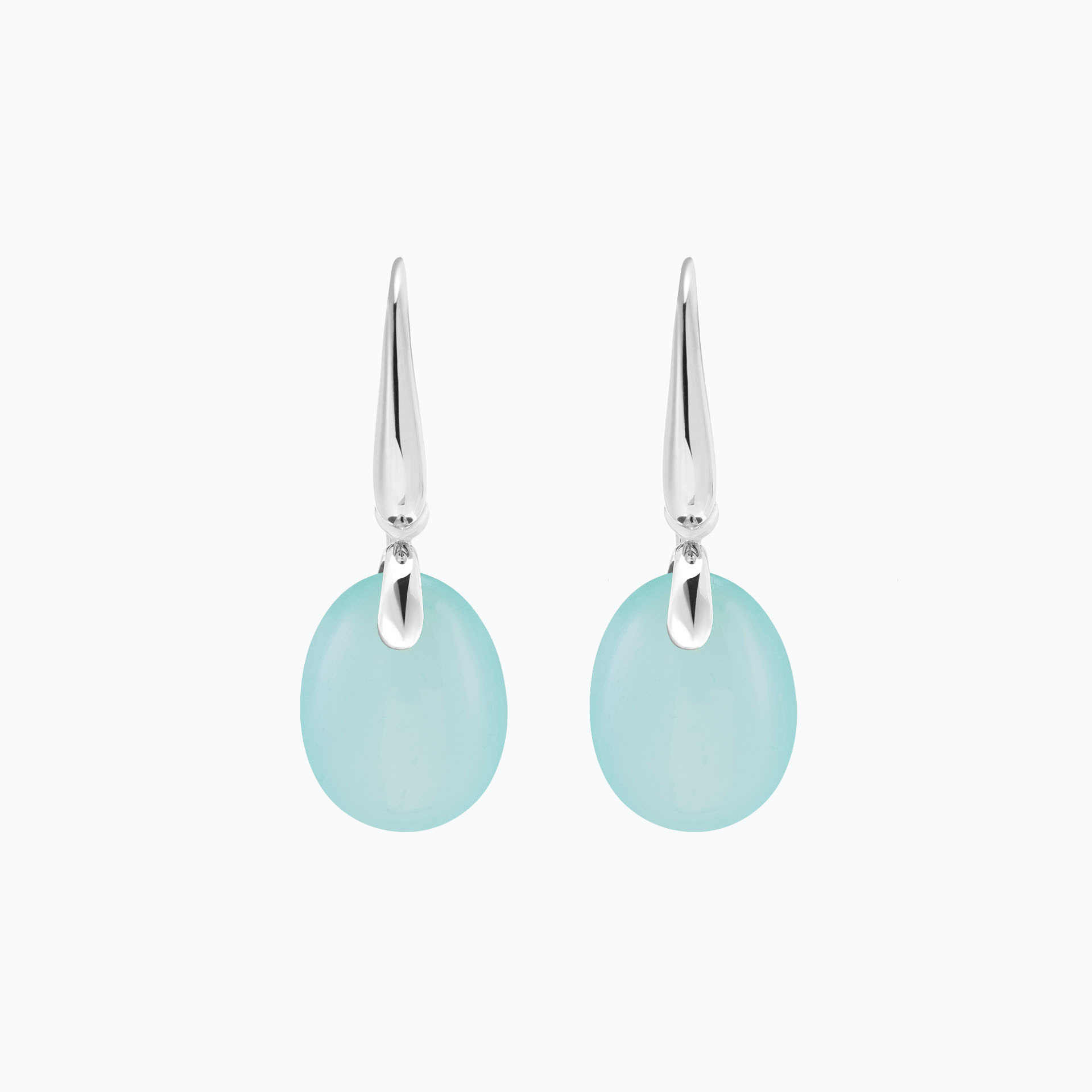 Pendants Paradis Calcédoine Bleue