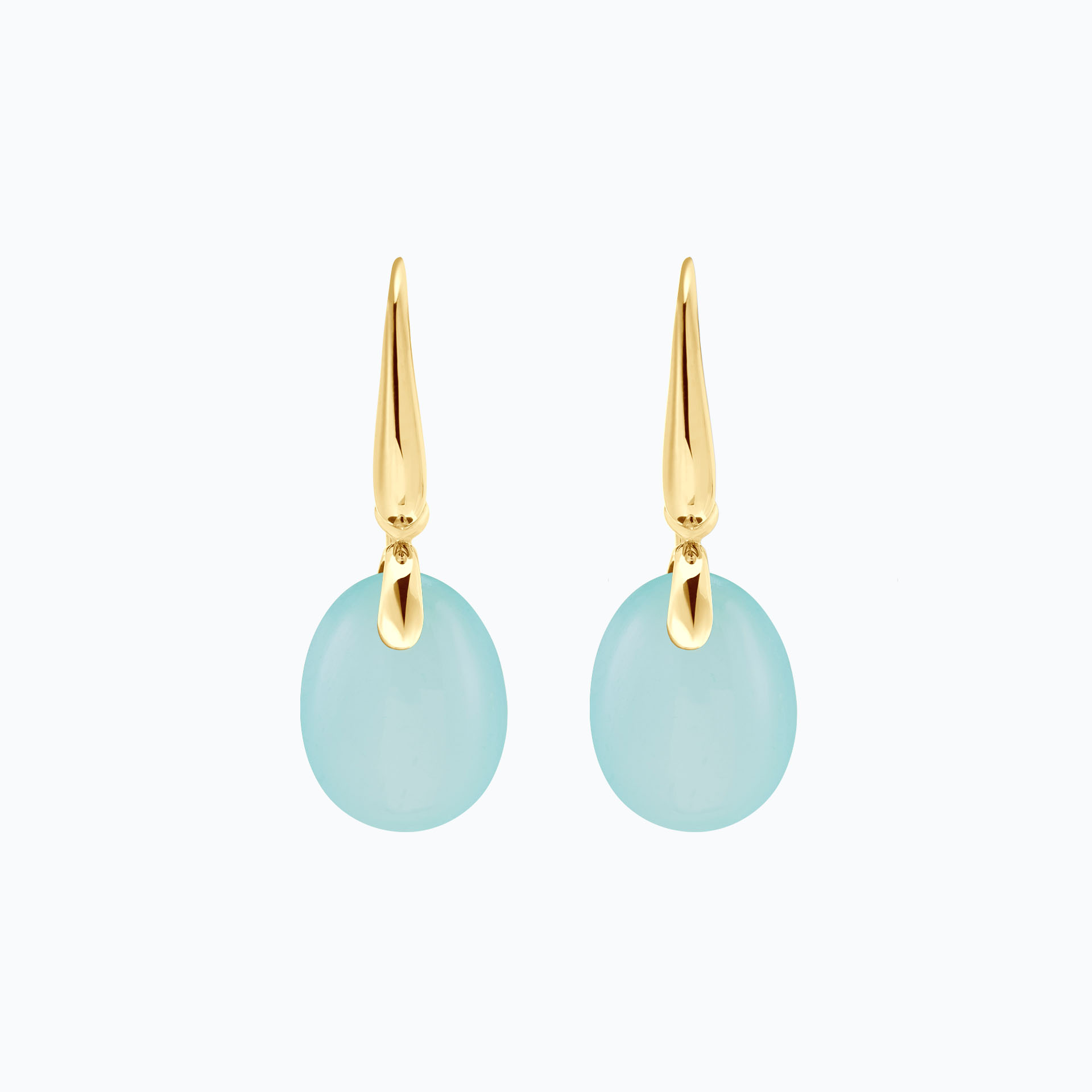 Pendants Paradis Calcédoine Bleue