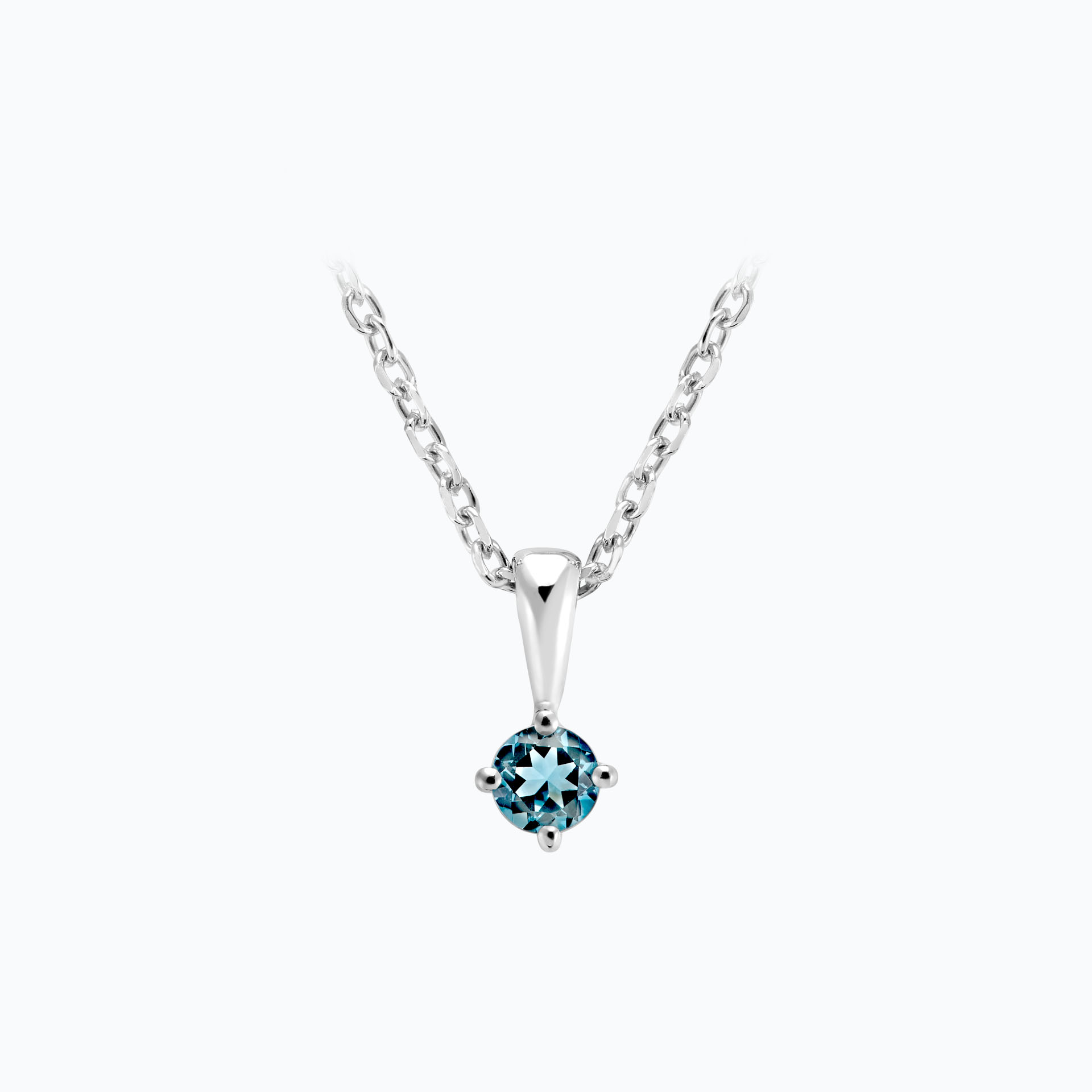 Pendentif Alva Aigue-Marine 3.5 mm