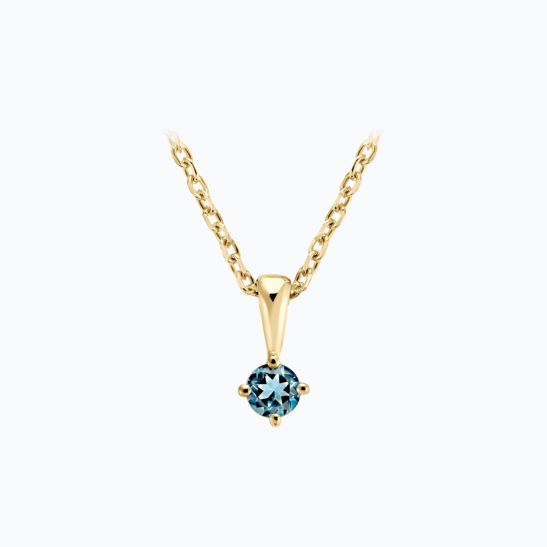 Pendentif Alva Aigue-Marine 3.5 mm