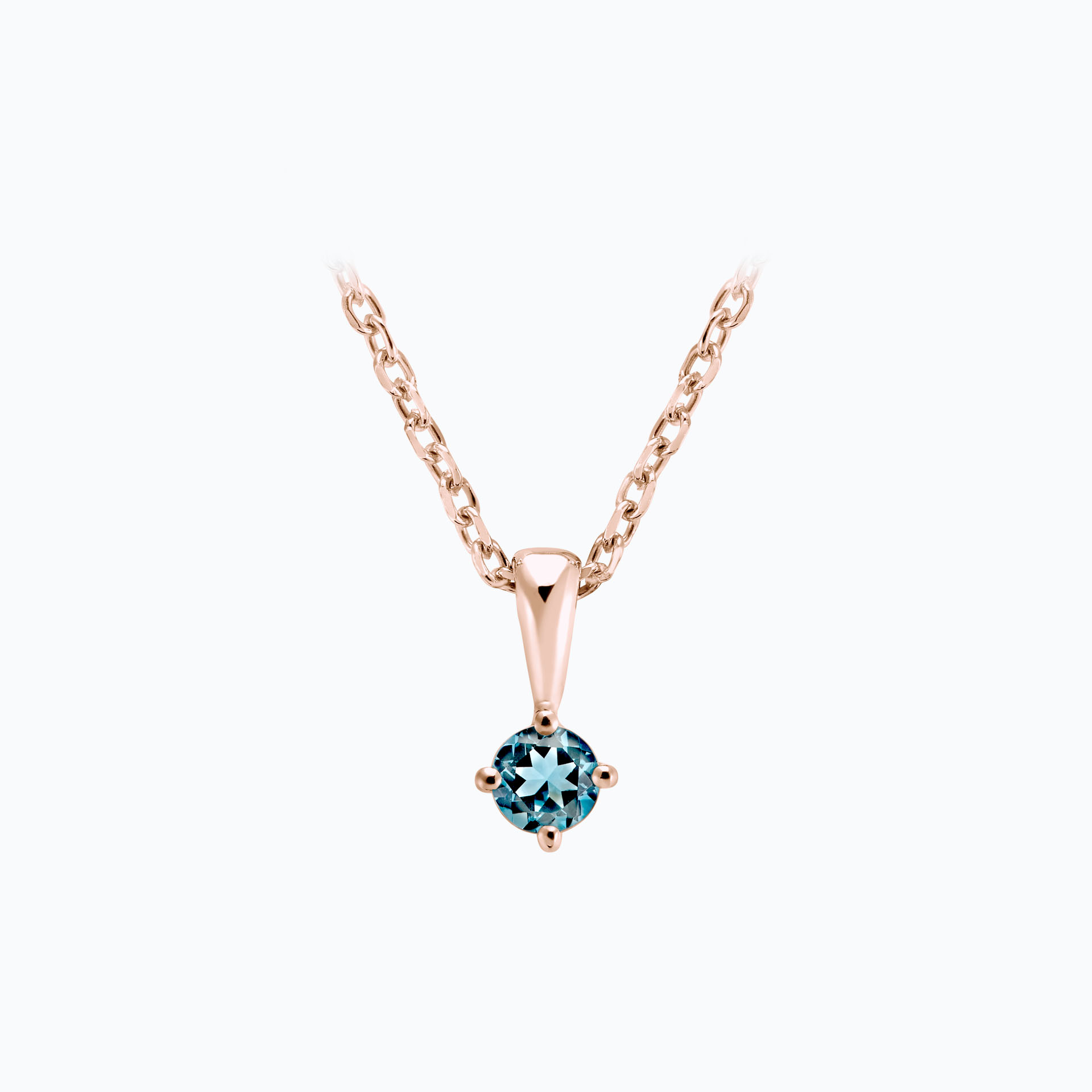 Pendentif Alva Aigue-Marine 3.5 mm