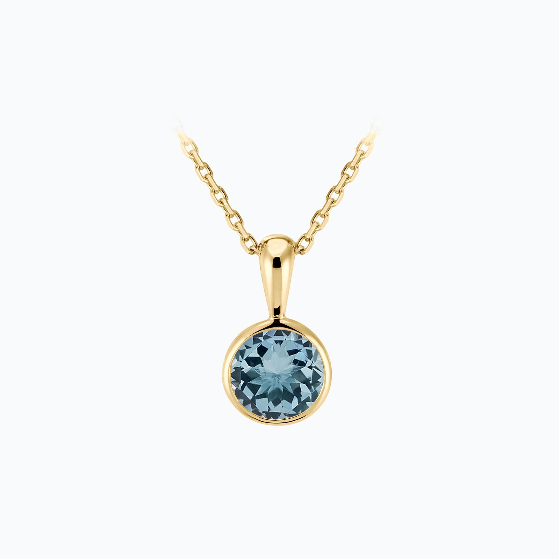 Pendentif Harmony Aigue-Marine 6 mm