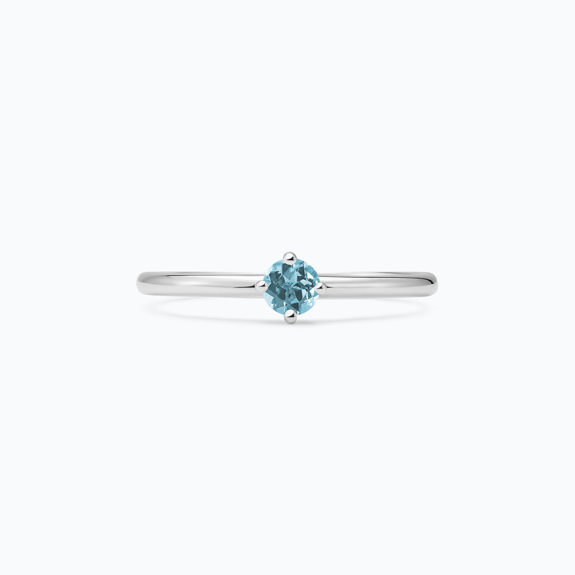 Solitaire Alva Aigue-Marine 3.5 mm