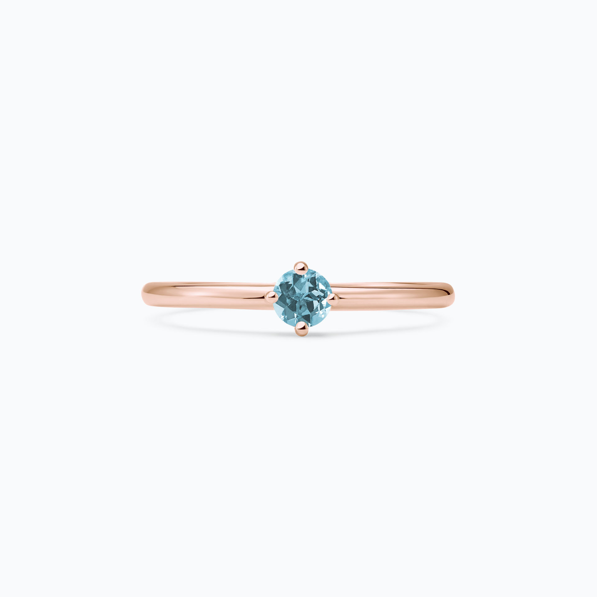 Solitaire Alva Aigue-Marine 3.5 mm