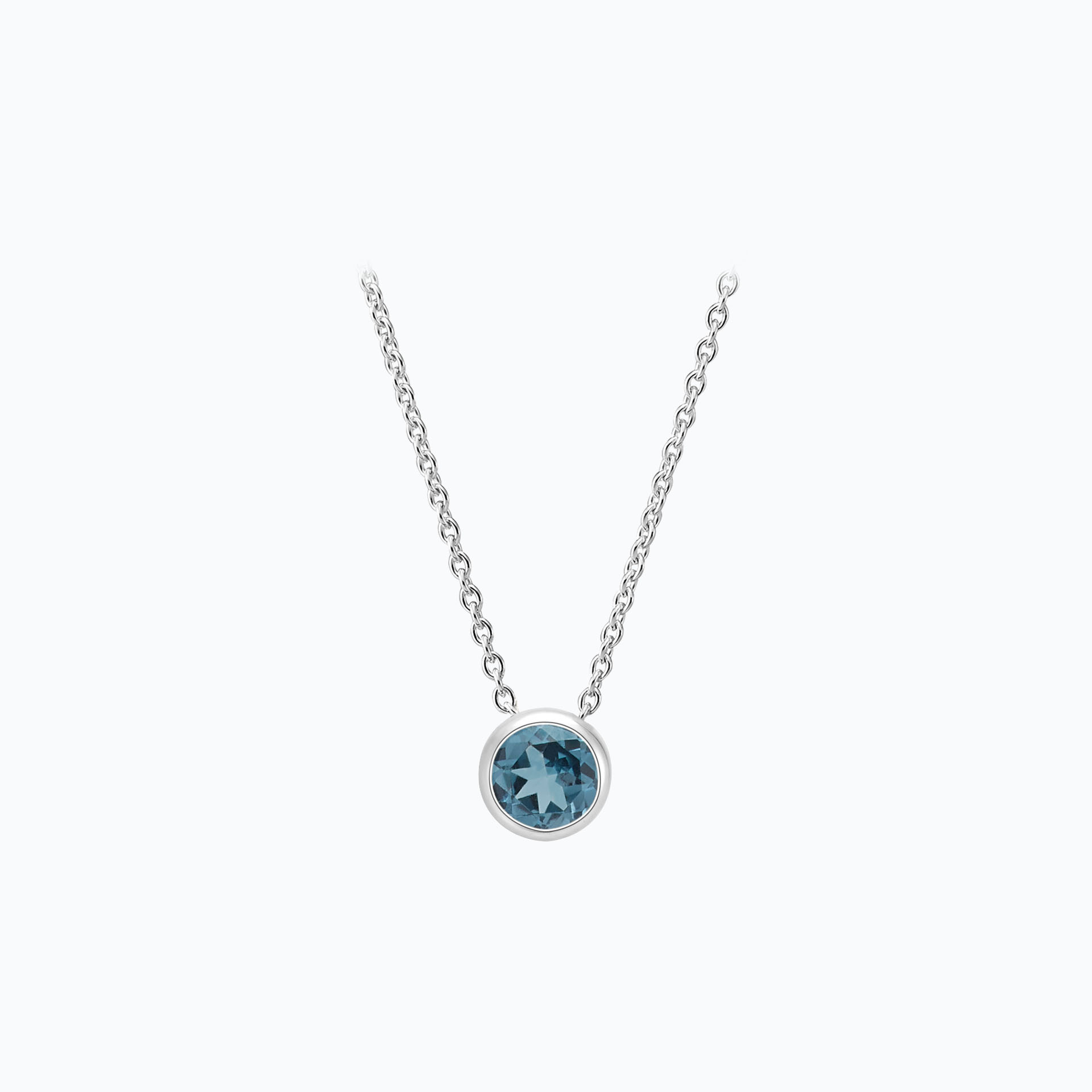 Collier Harmony Topaze Blue London 3.5 mm