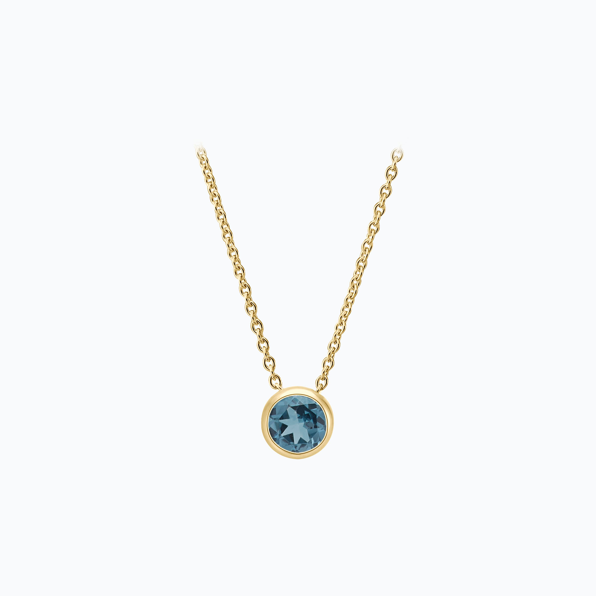 Collier Harmony Topaze Blue London 3.5 mm