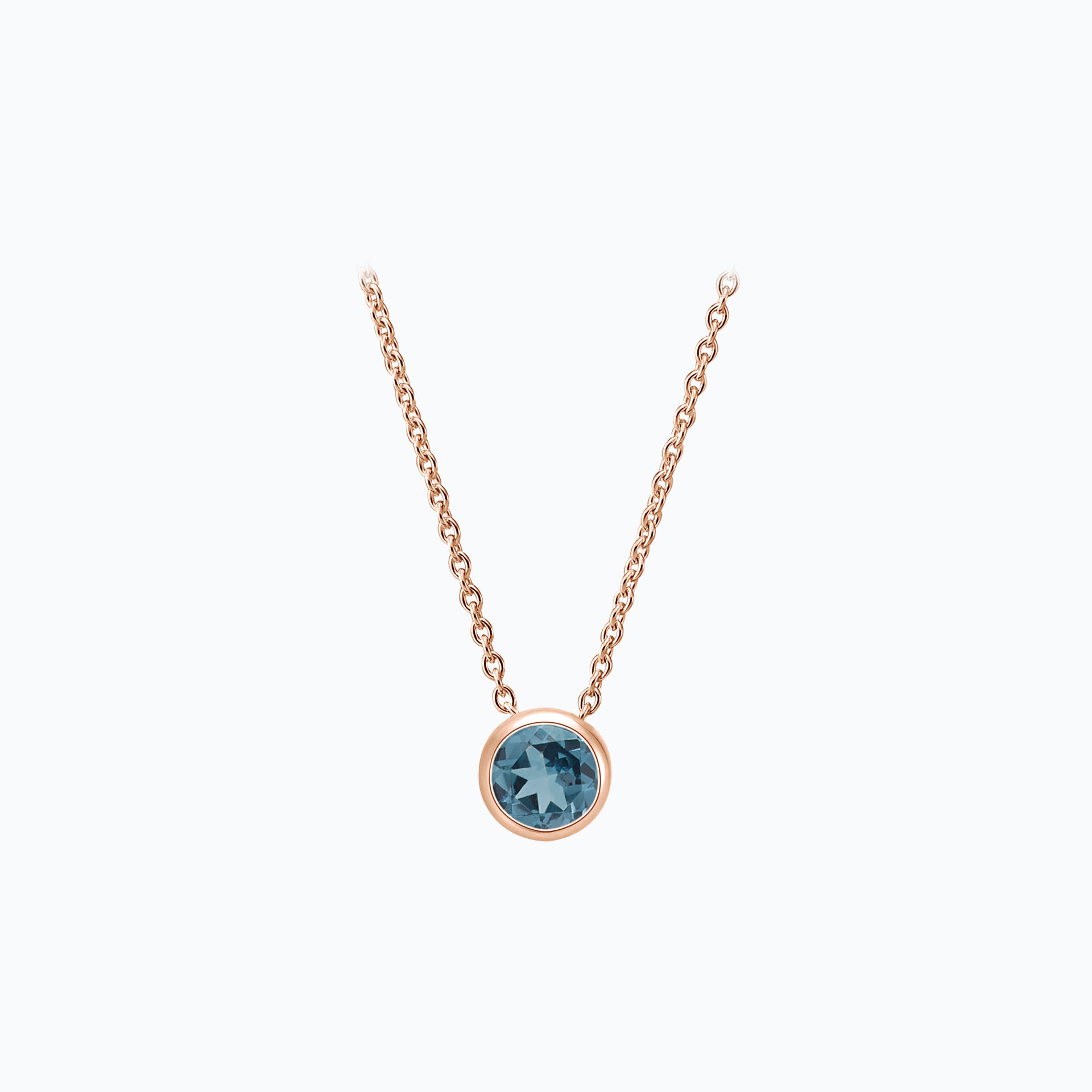 Collier Harmony Topaze Blue London 3.5 mm