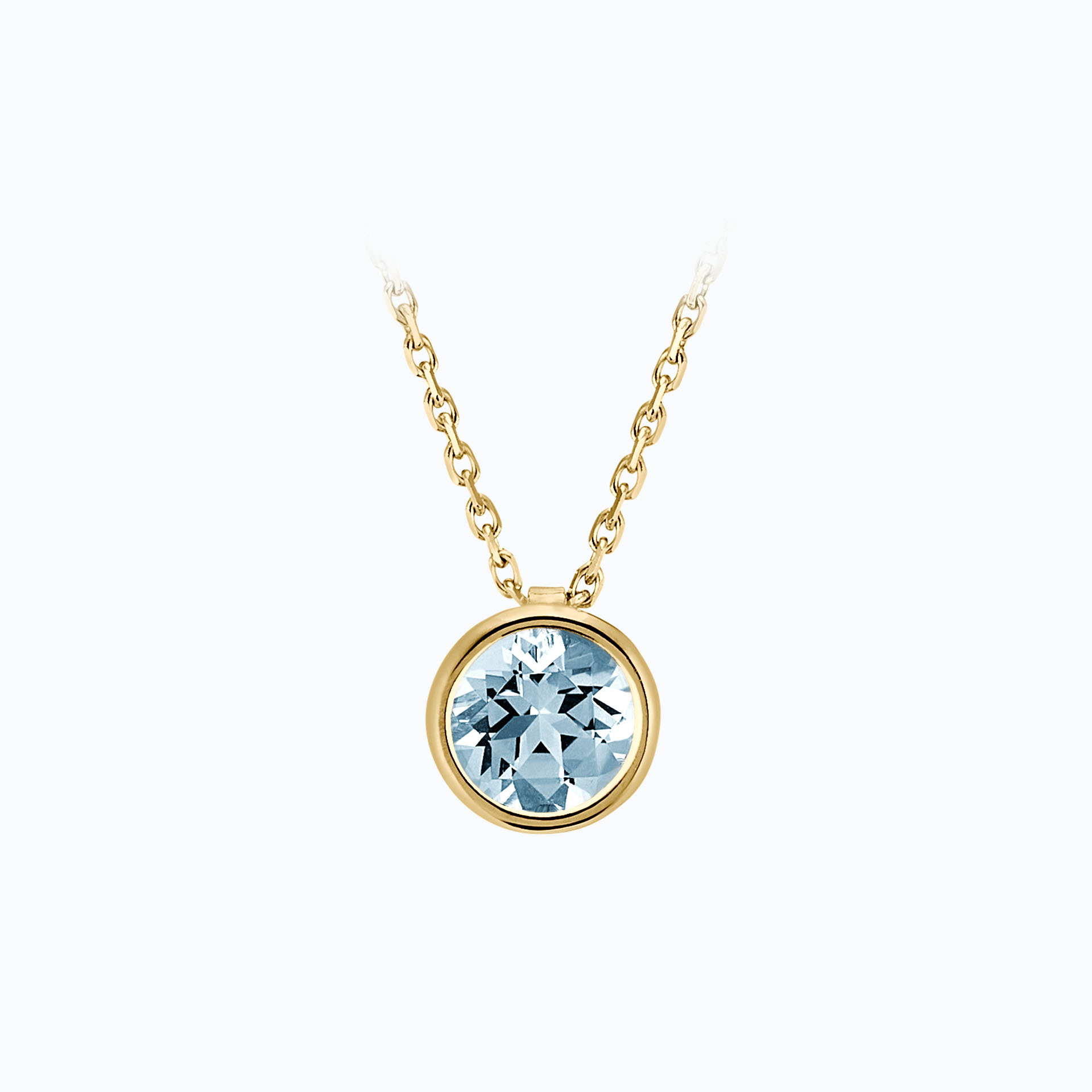 Collier Nymphéa Aigue-Marine