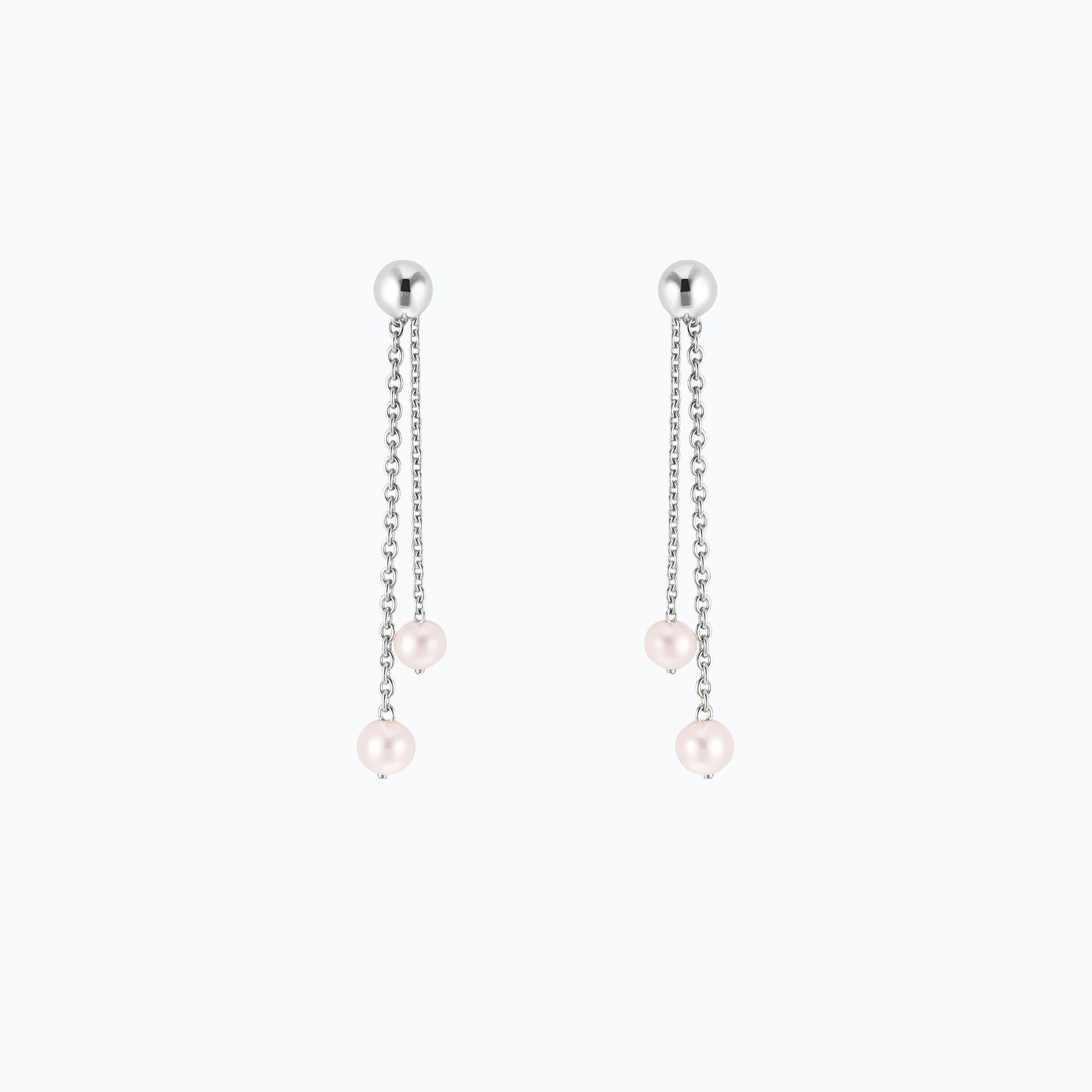 Pendants 2 Fils d'Or Perles