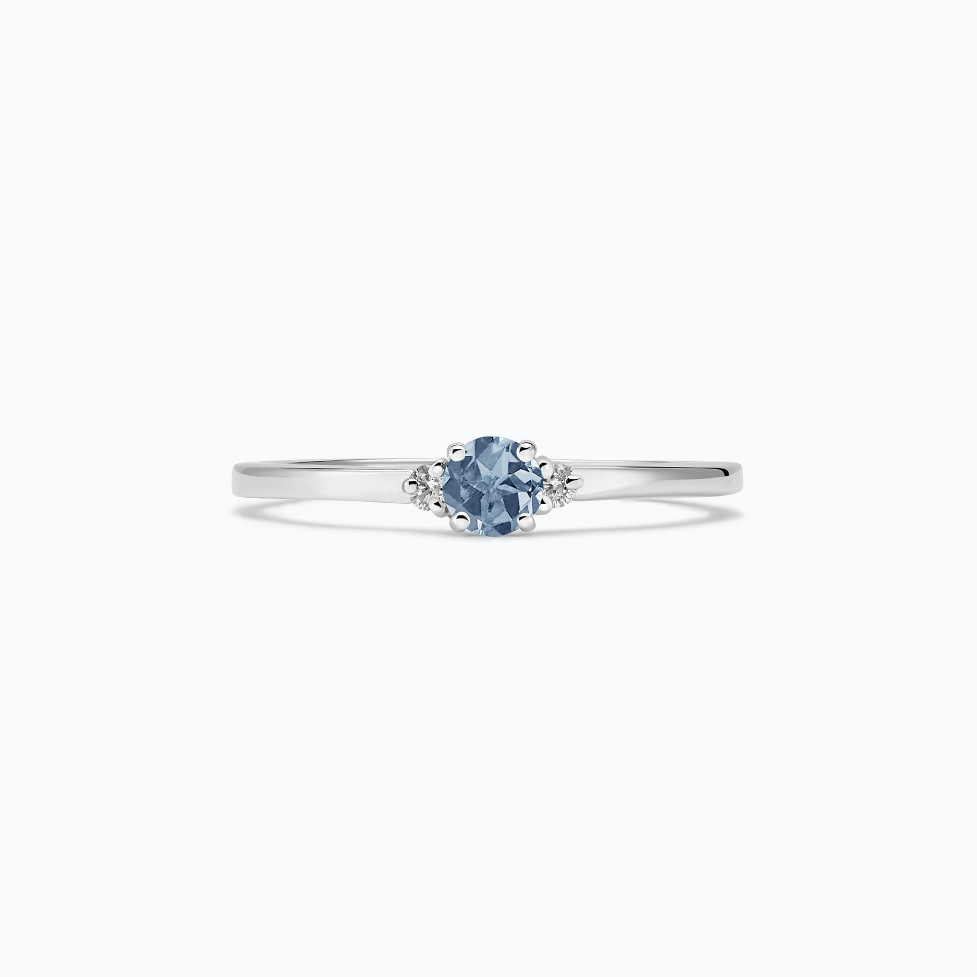 Solitaire Lolly Saphir Bleu Tendre 3.5 mm