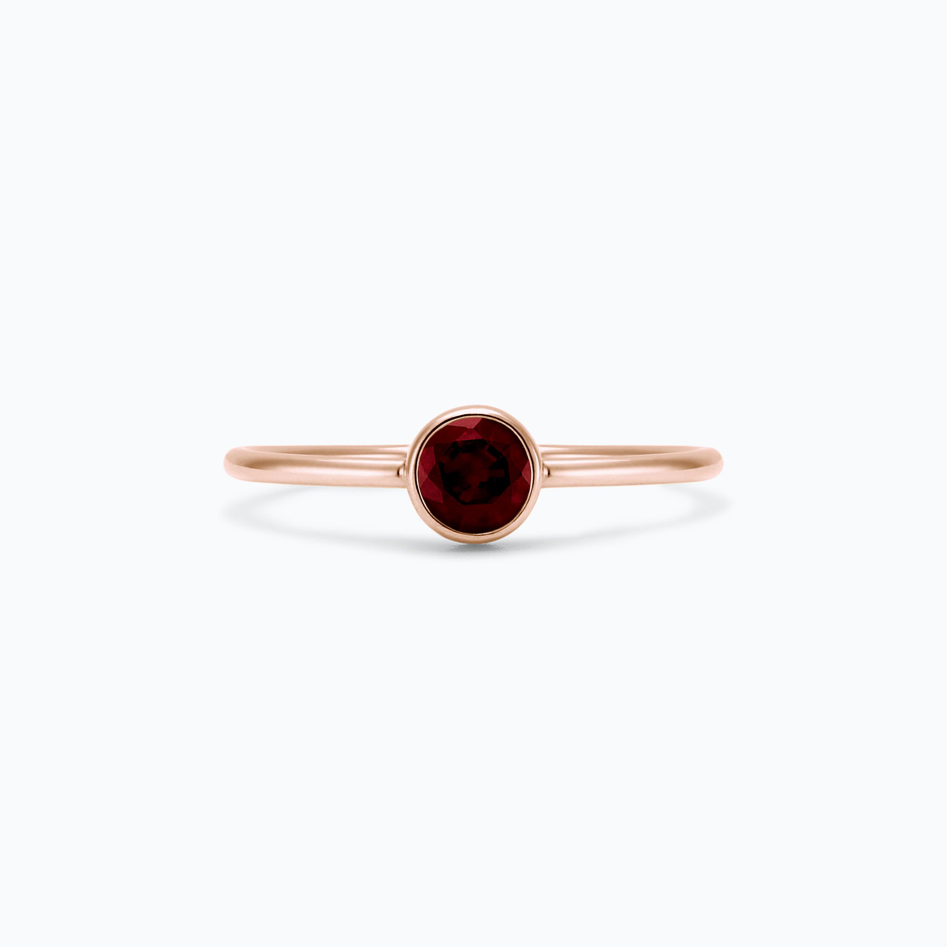 Solitaire Harmony Grenat 4.5 mm