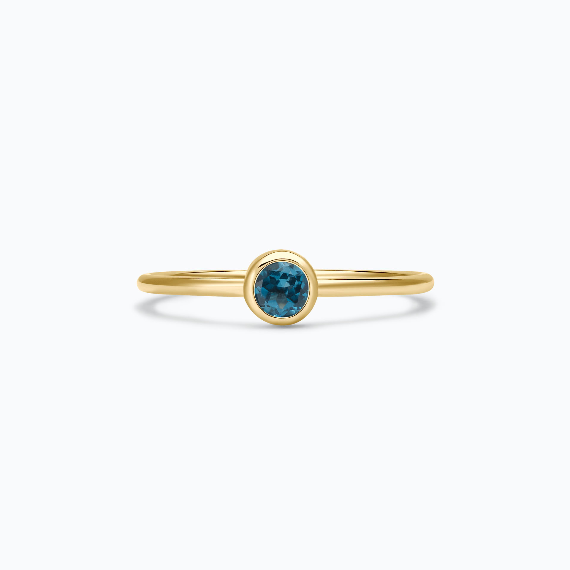Solitaire Harmony Topaze Blue London 3.5 mm