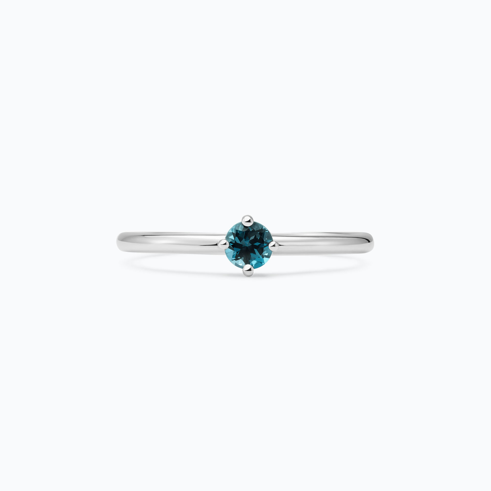Solitaire Alva Topaze Blue London 3.5 mm
