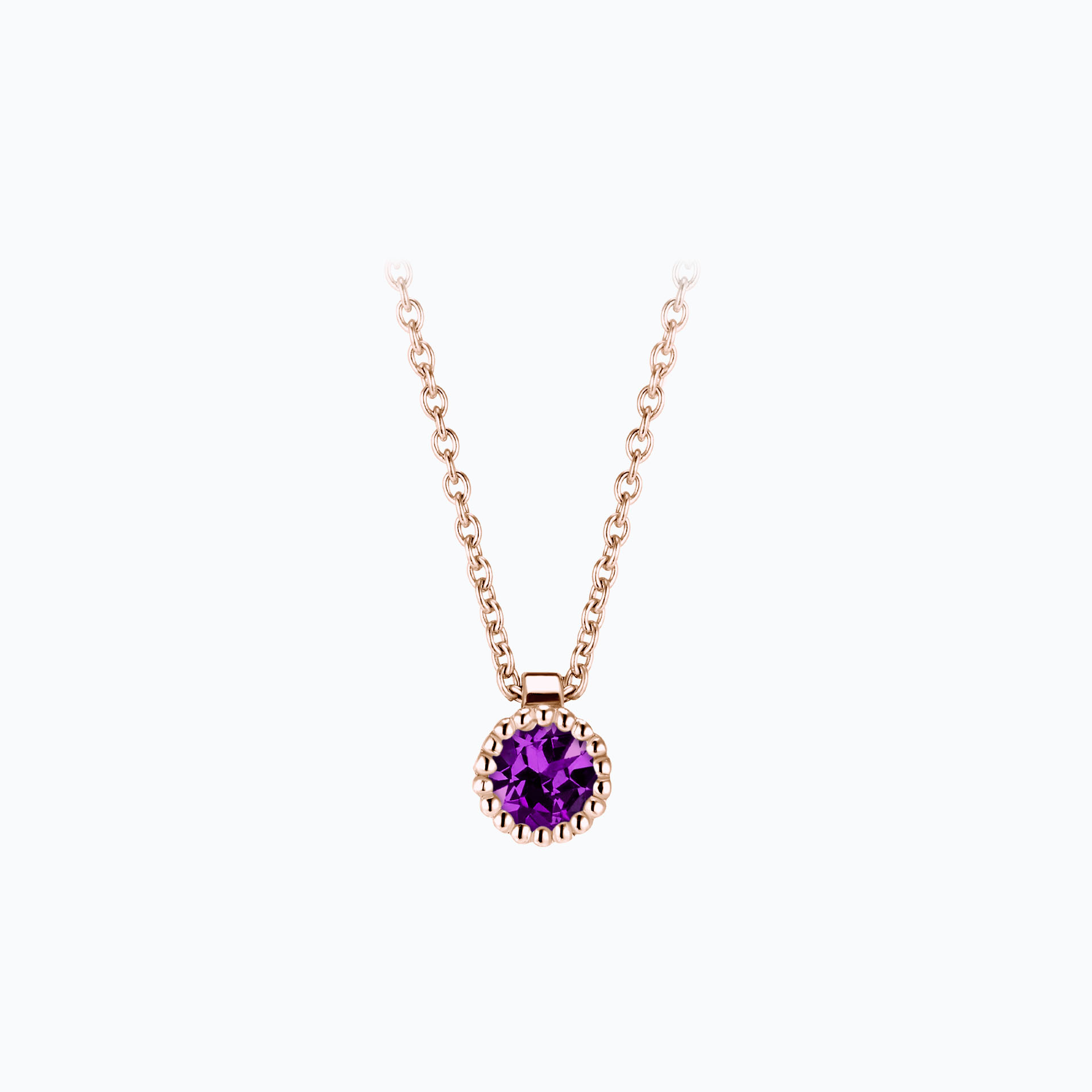 Collier Faustine Améthyste 3.5 mm