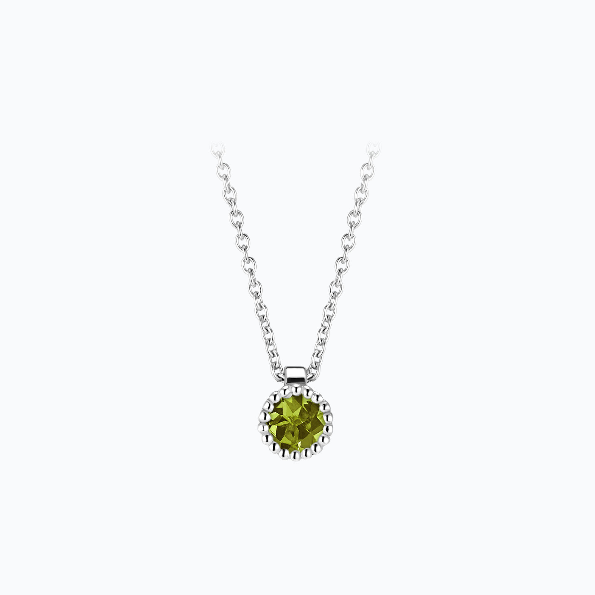Collier Faustine Péridot 3.5 mm