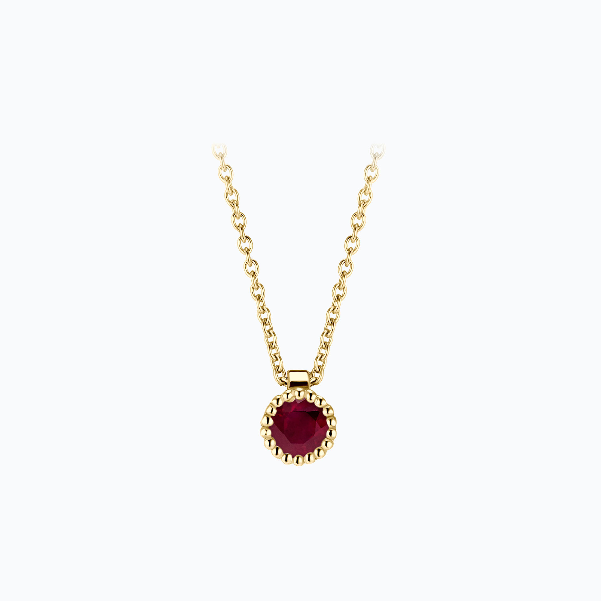 Collier Faustine Rubis 3.5 mm