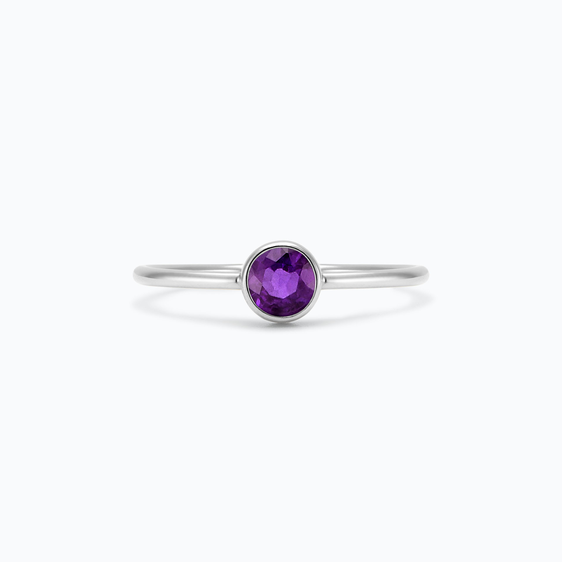 Solitaire Harmony Améthyste 4.5 mm