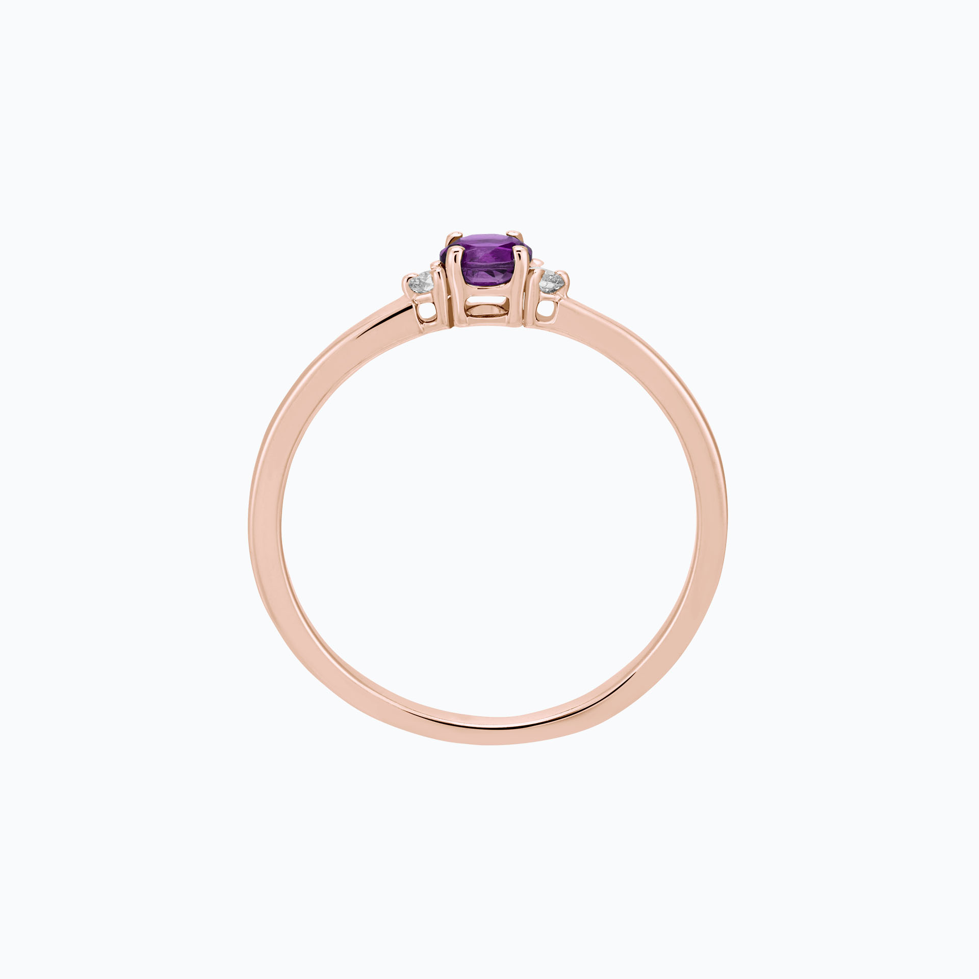 Solitaire Lolly Améthyste 3.5 mm