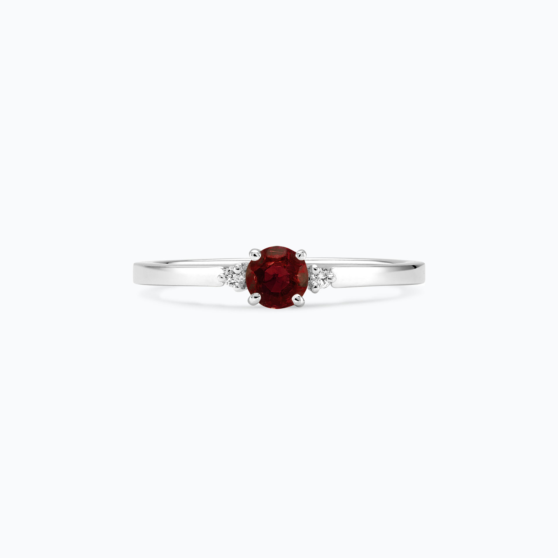 Solitaire Lolly Grenat 4.5 mm