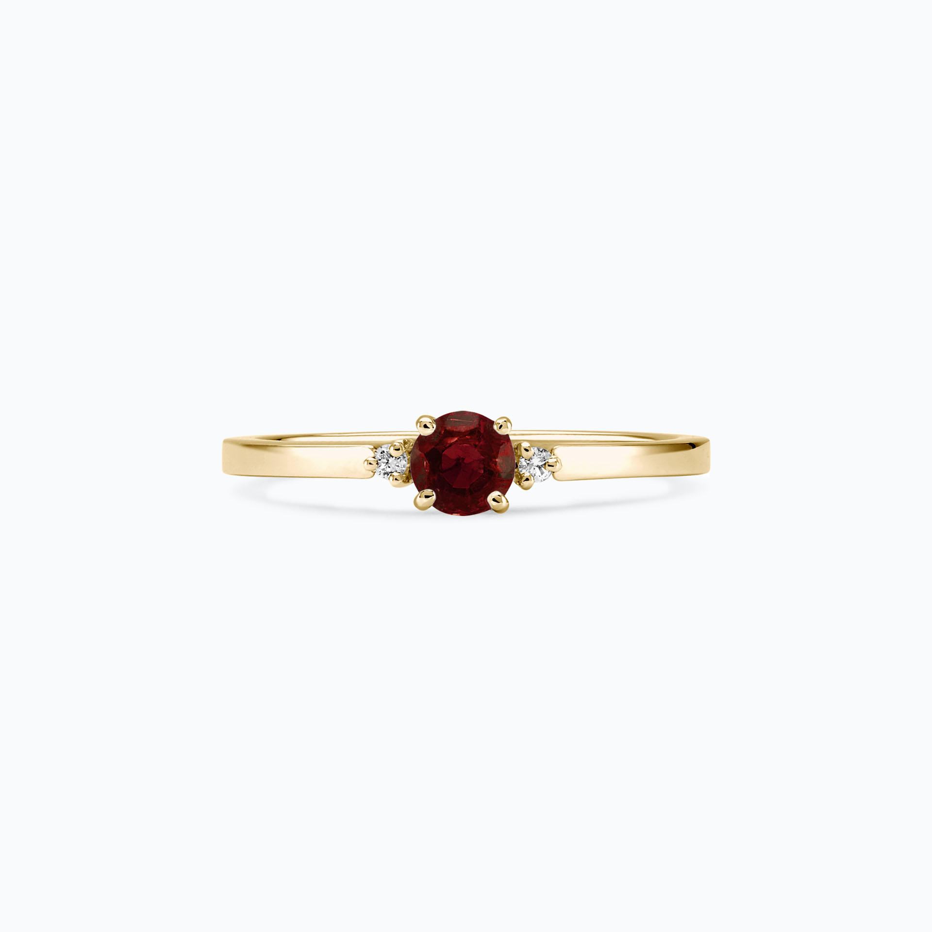 Solitaire Lolly Grenat 4.5 mm