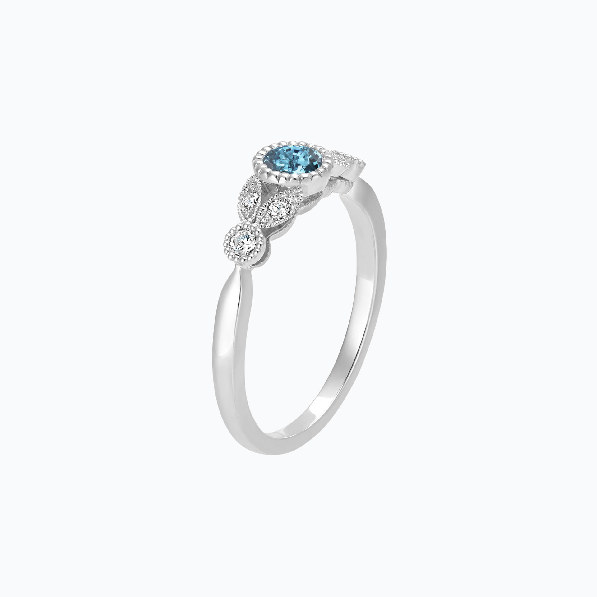 Solitaire Salomé Millegrain Aigue-Marine